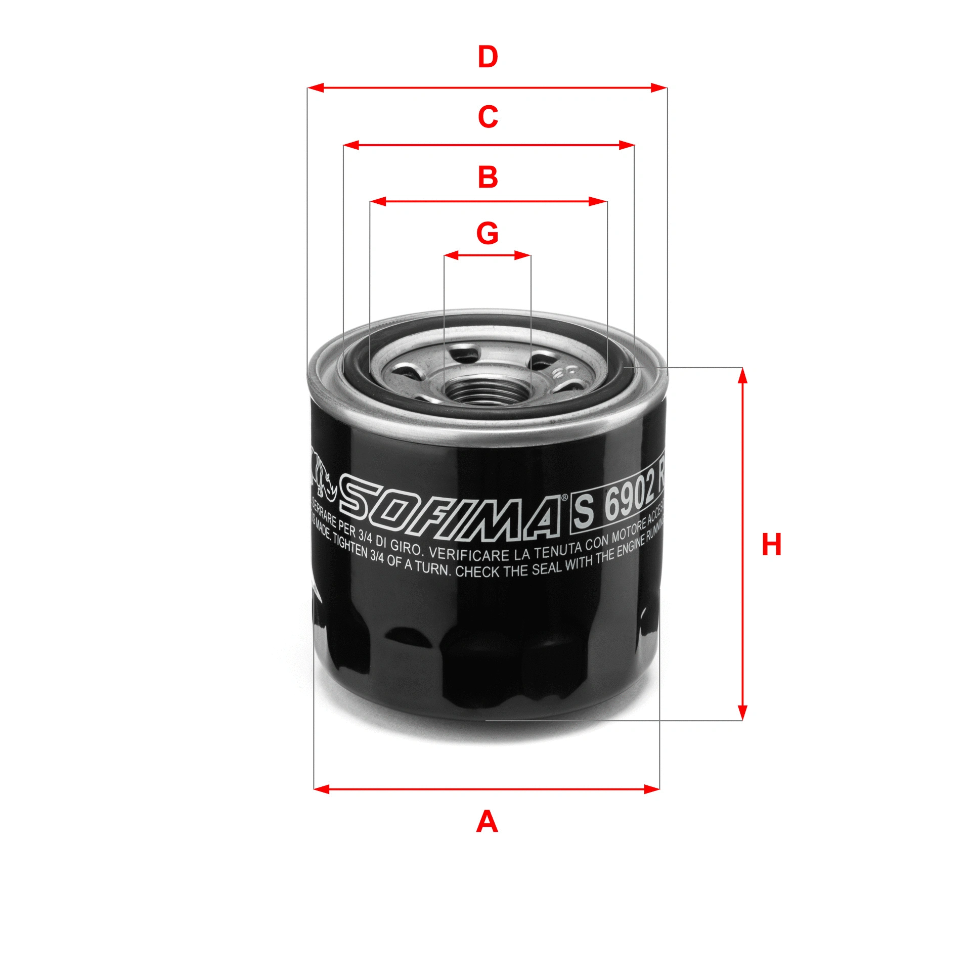 Oil Filter (S 6902 R)