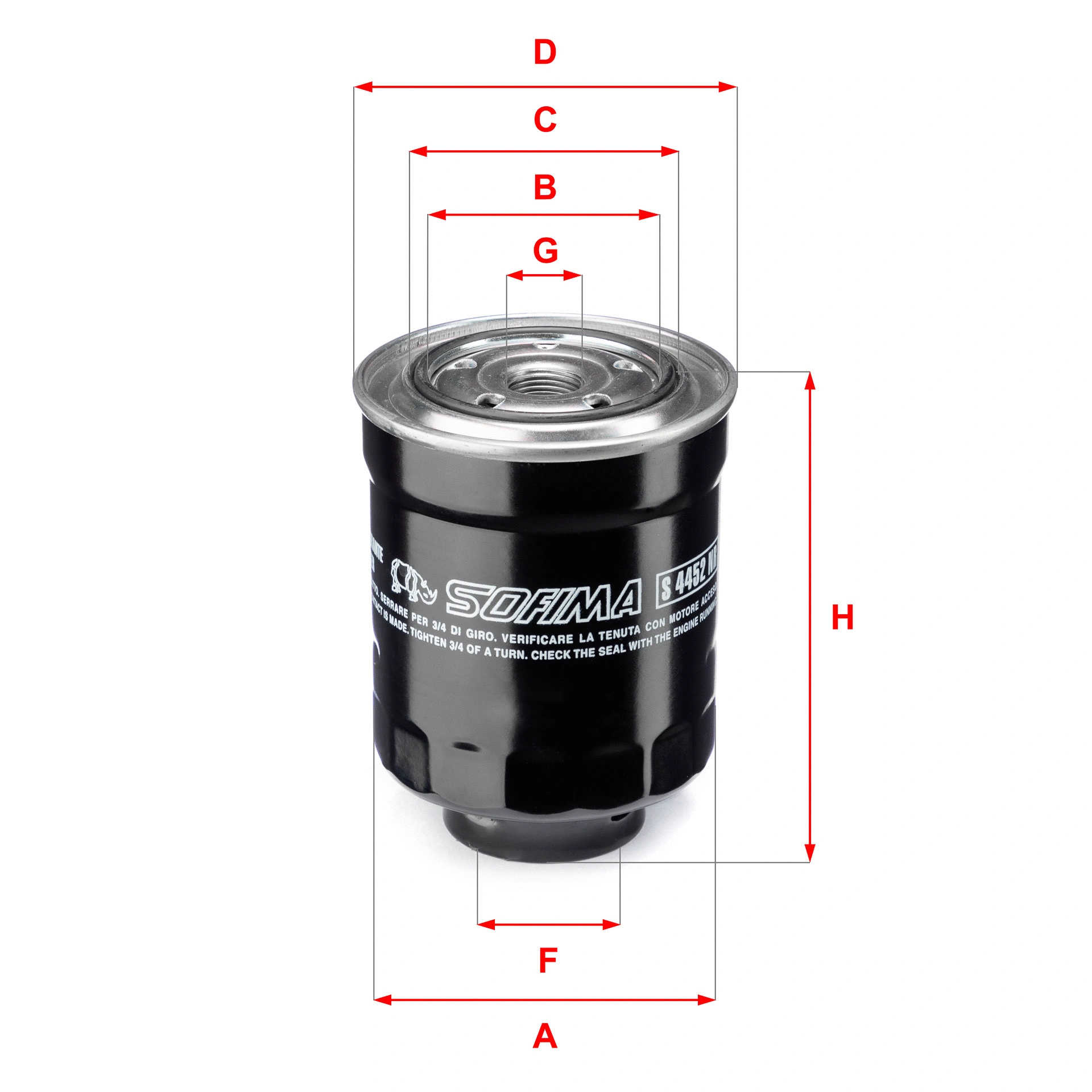 Fuel Filter (S 4452 NR)