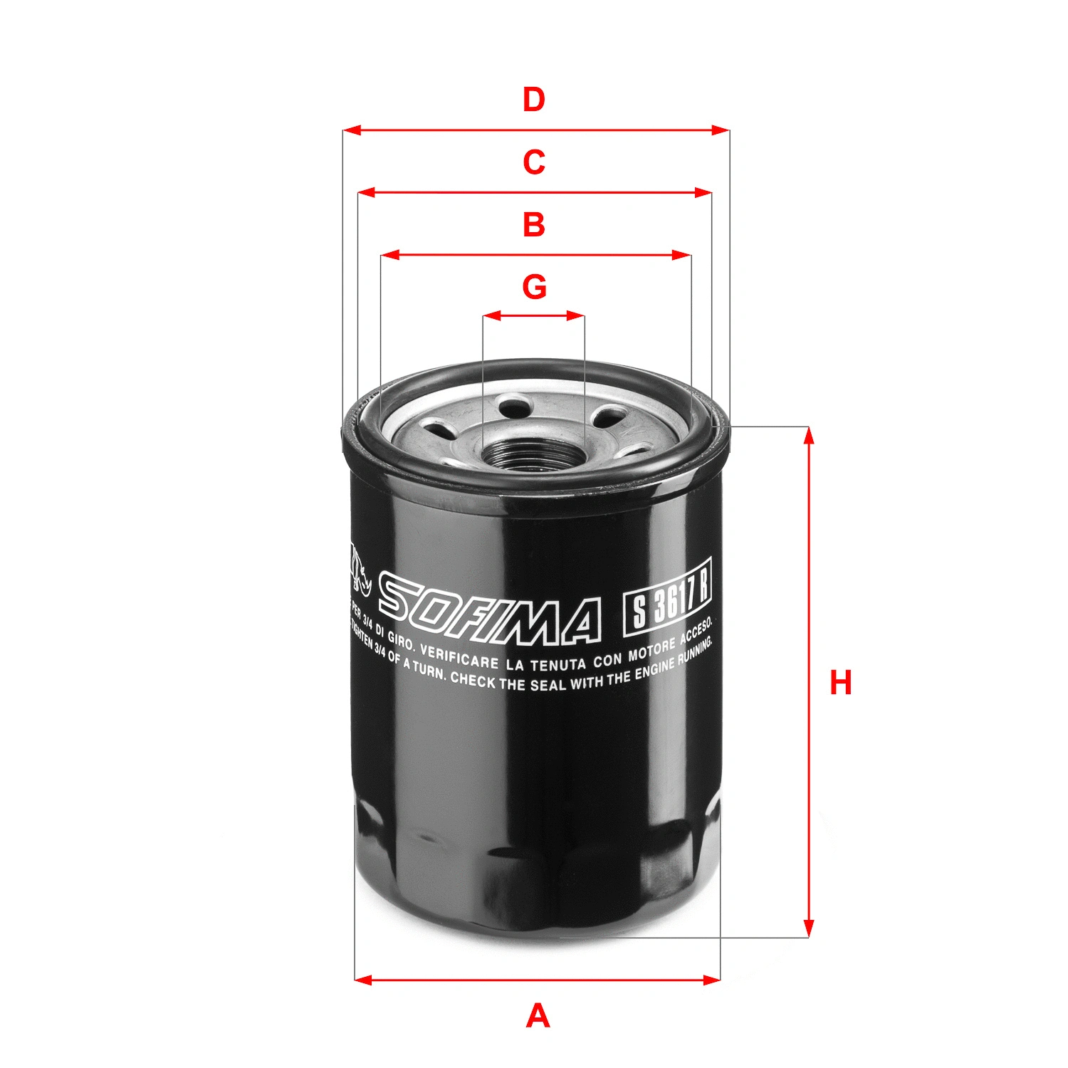 Oil Filter (S 3617 R)