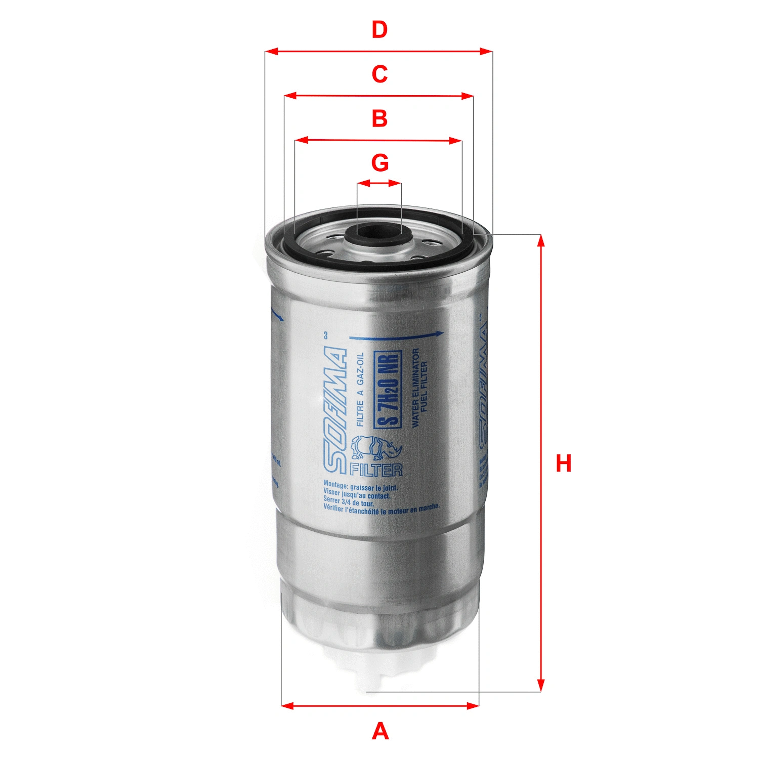 Fuel Filter (S 7H2O NR)