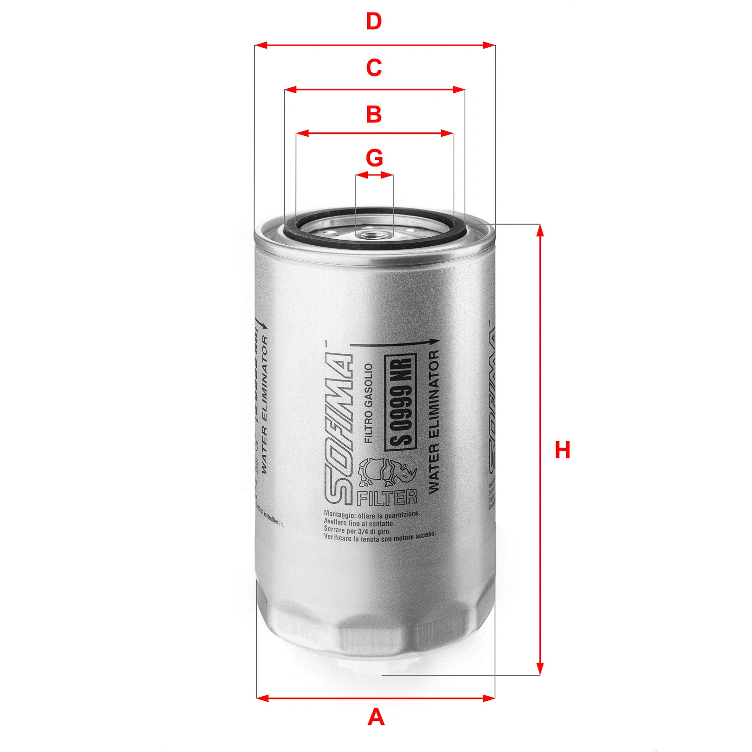 Fuel Filter (S 0999 NR)