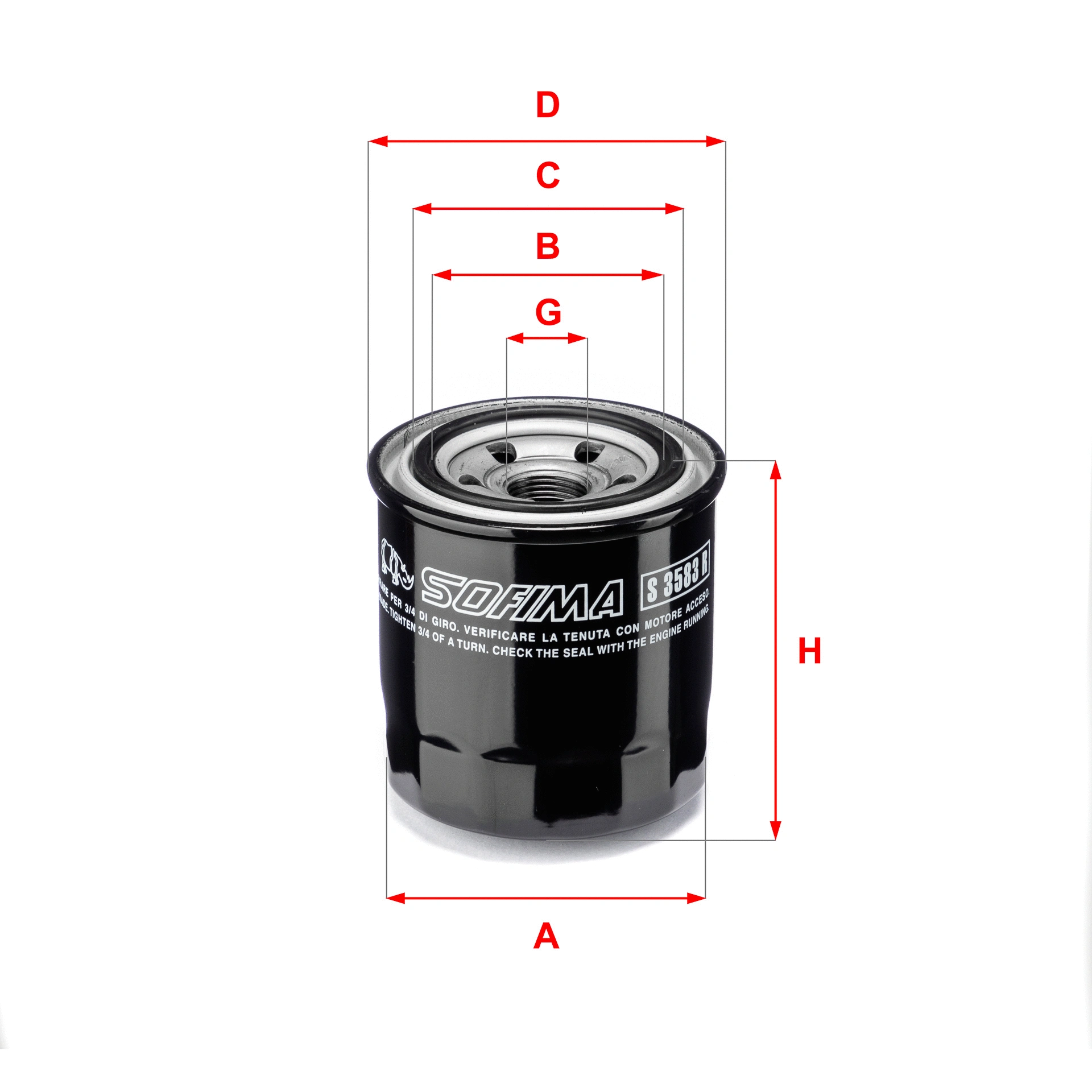 Oil Filter (S 3583 R)