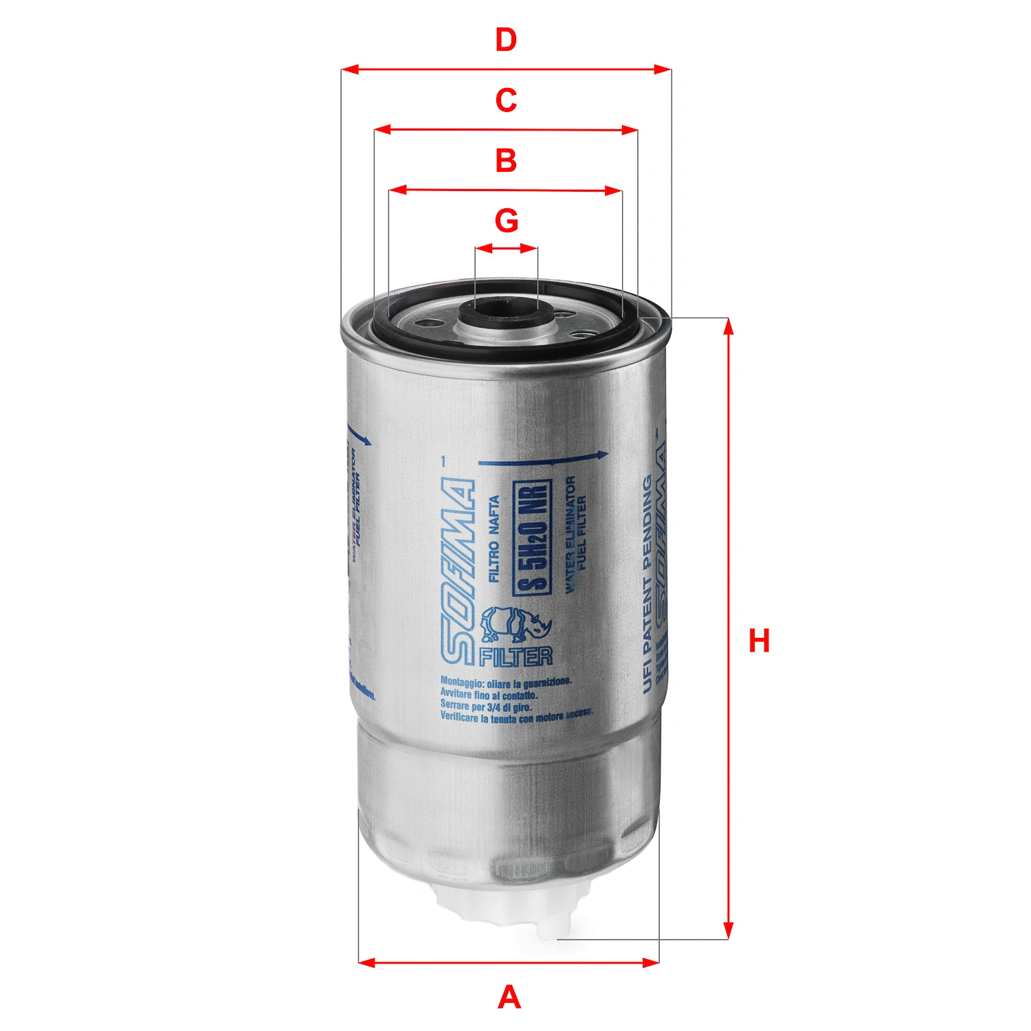 Fuel Filter (S 5H2O NR)