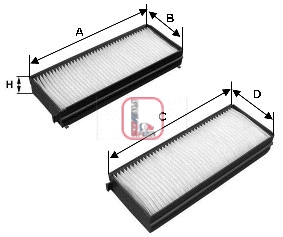 Filter, cabin air (S 3121 C)