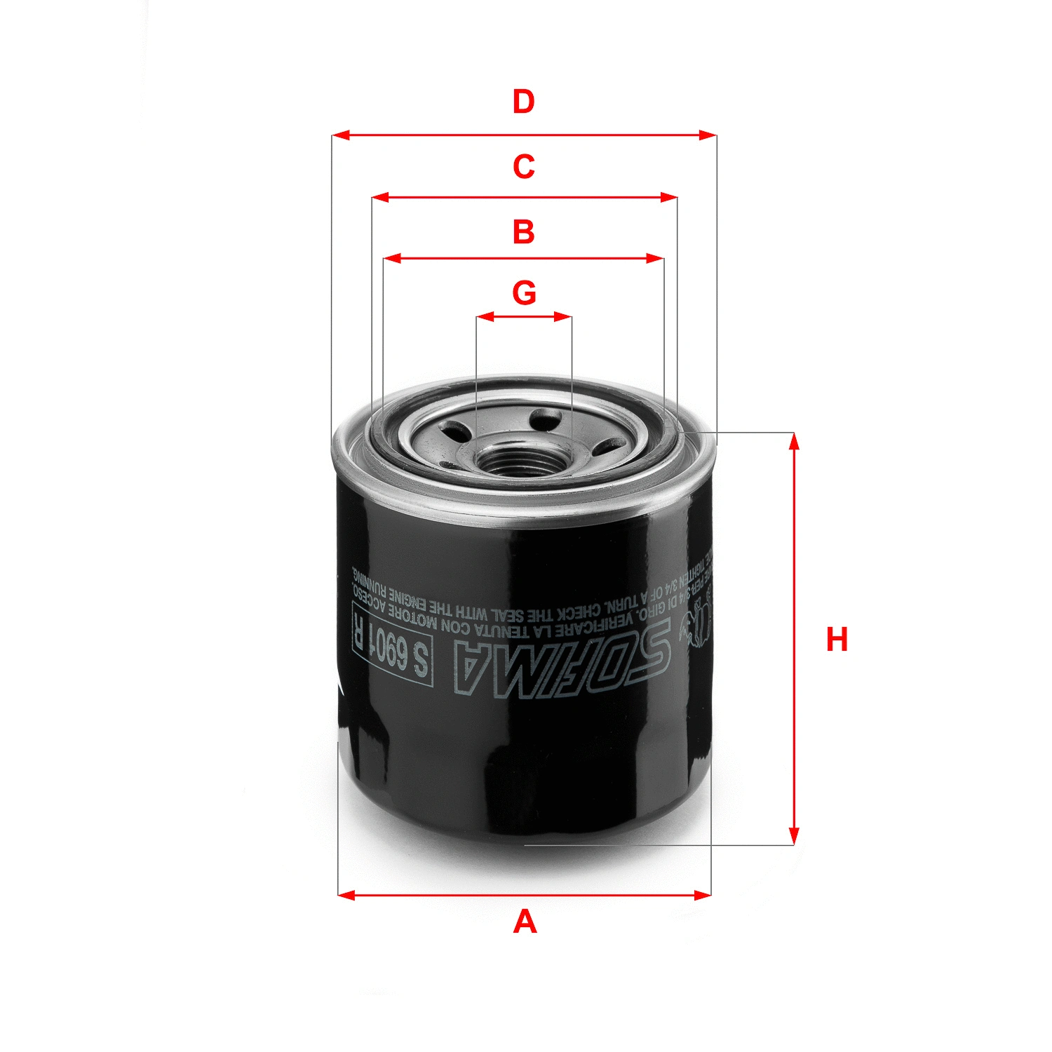Oil Filter (S 6901 R)