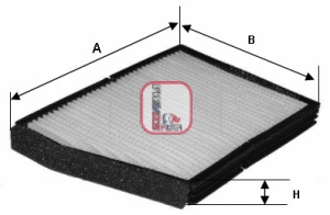 Filter, cabin air (S 3138 C)