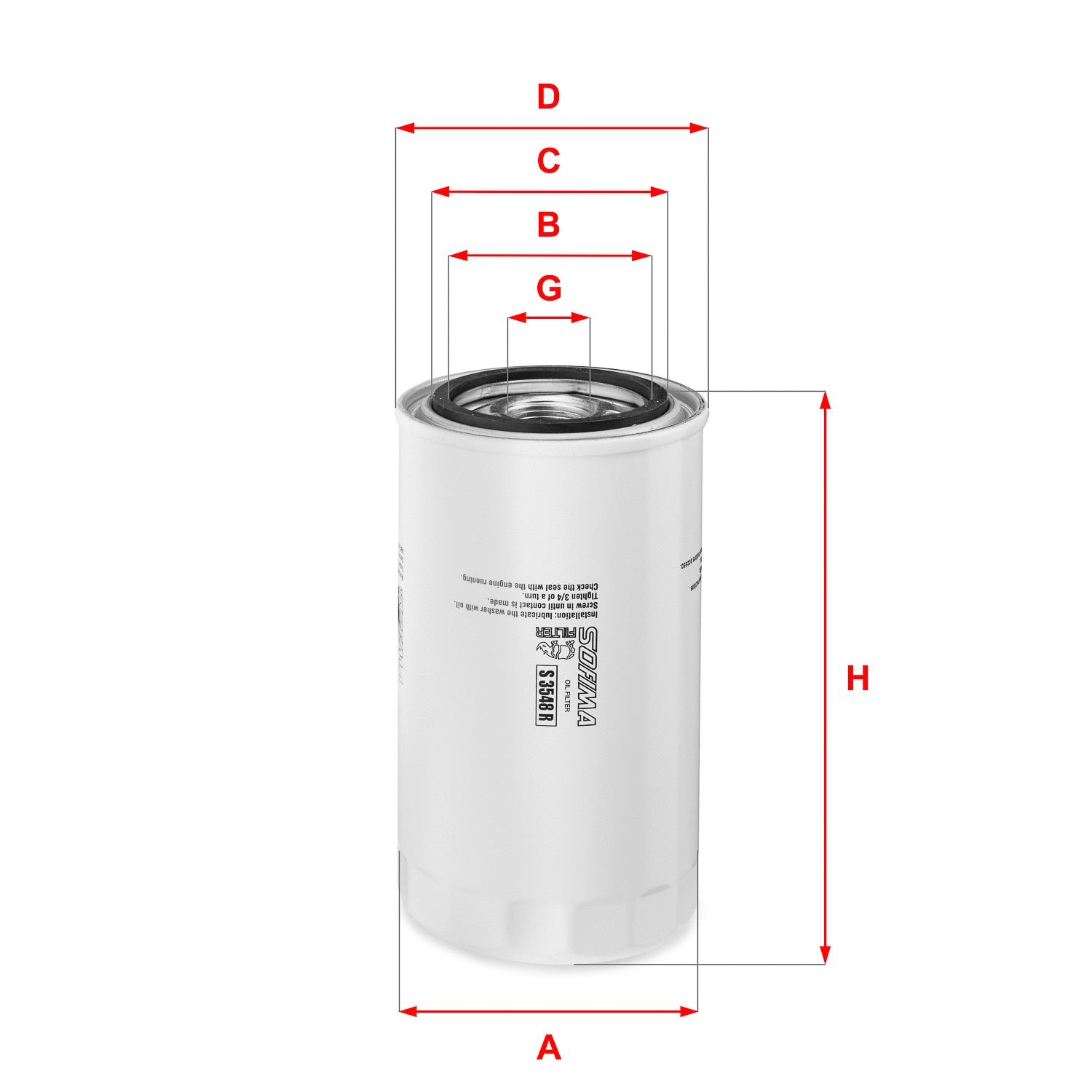 Oil Filter (S 3548 R)