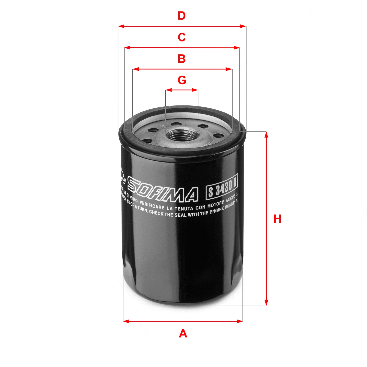 Oil Filter (S 3430 R)