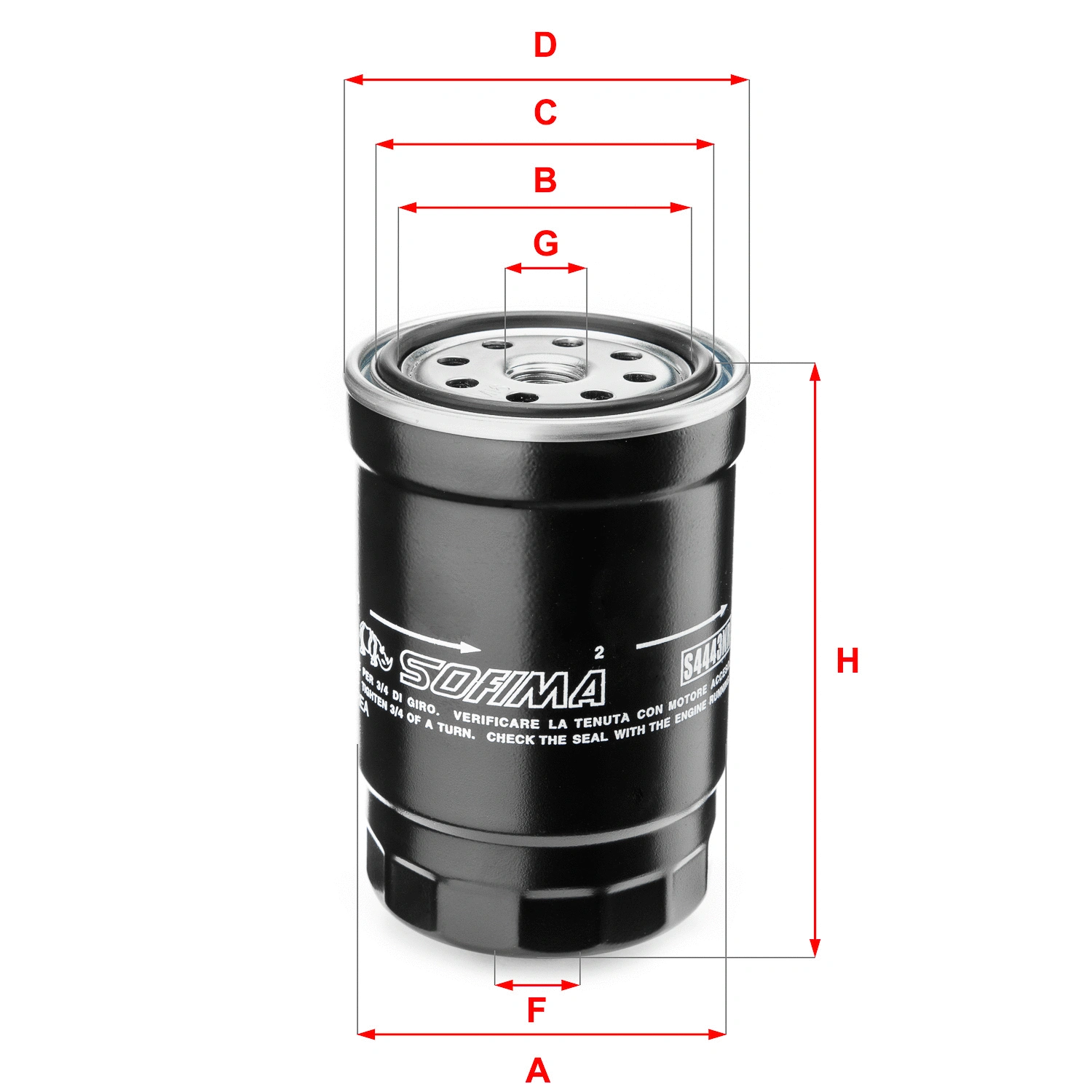Fuel Filter (S 4443 NR)