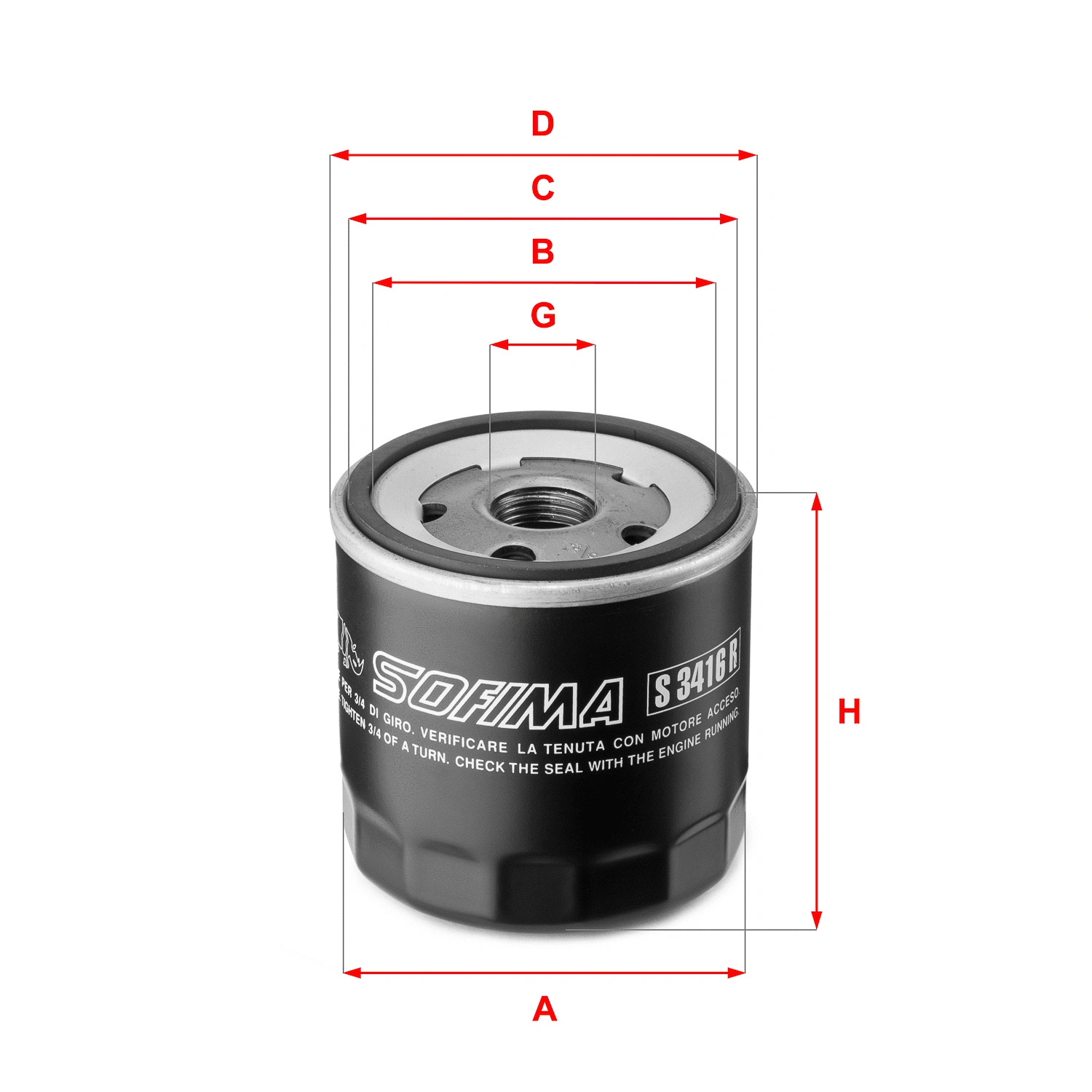 Oil Filter (S 3416 R)