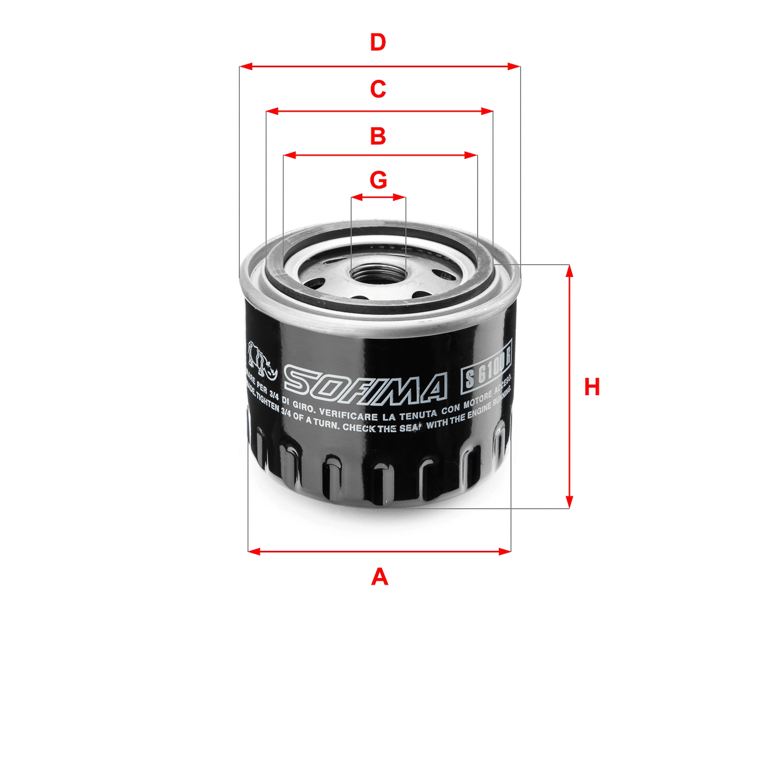 Oil Filter (S 6100 R)