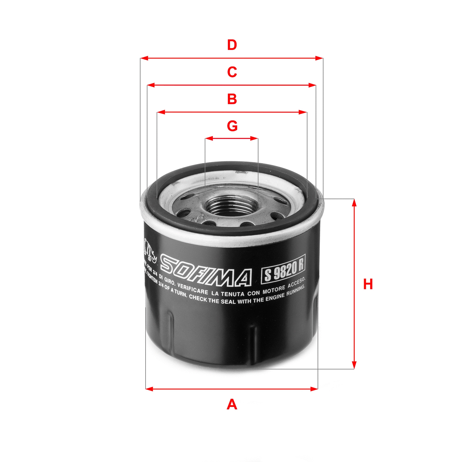 Oil Filter (S 9820 R)