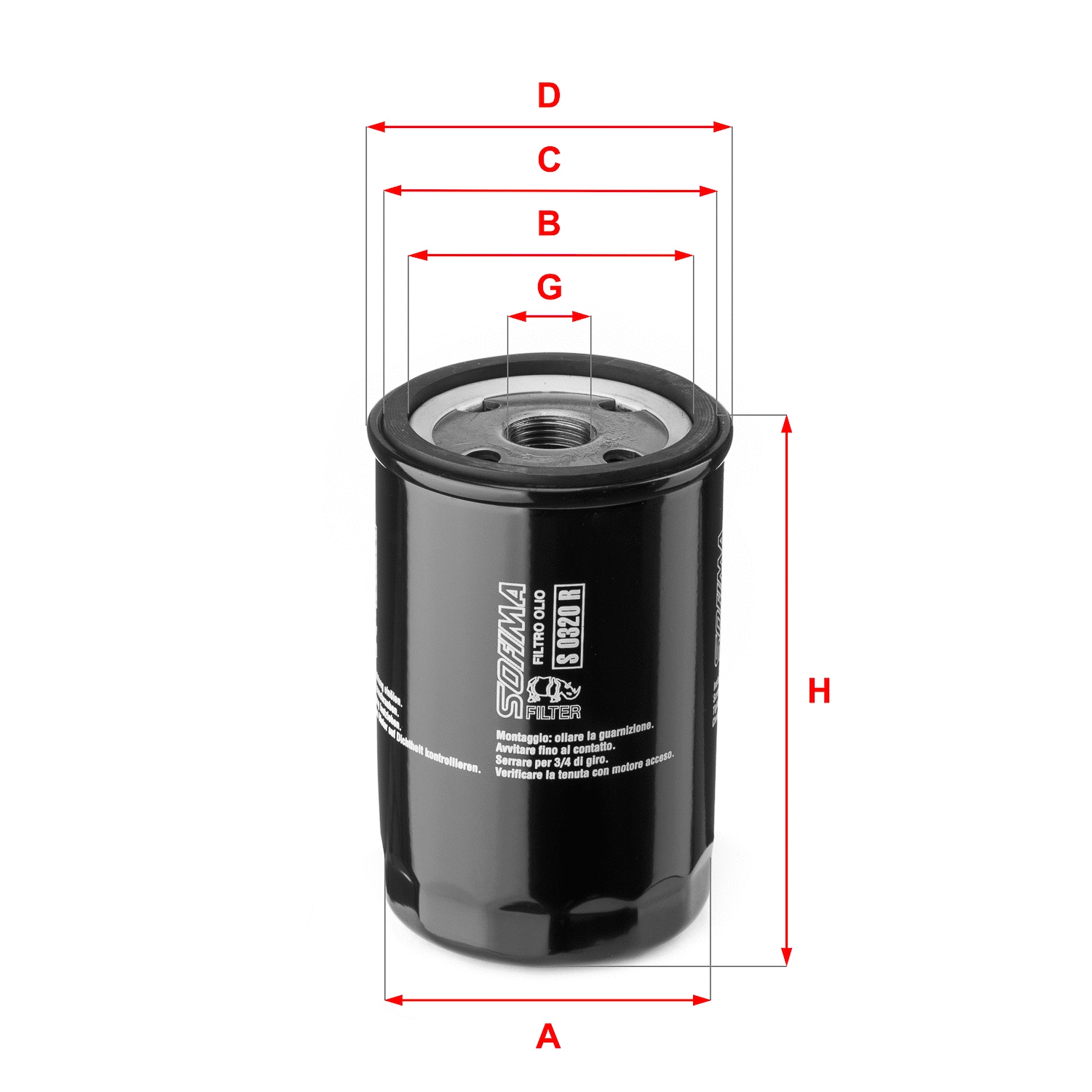 Oil Filter (S 0320 R)