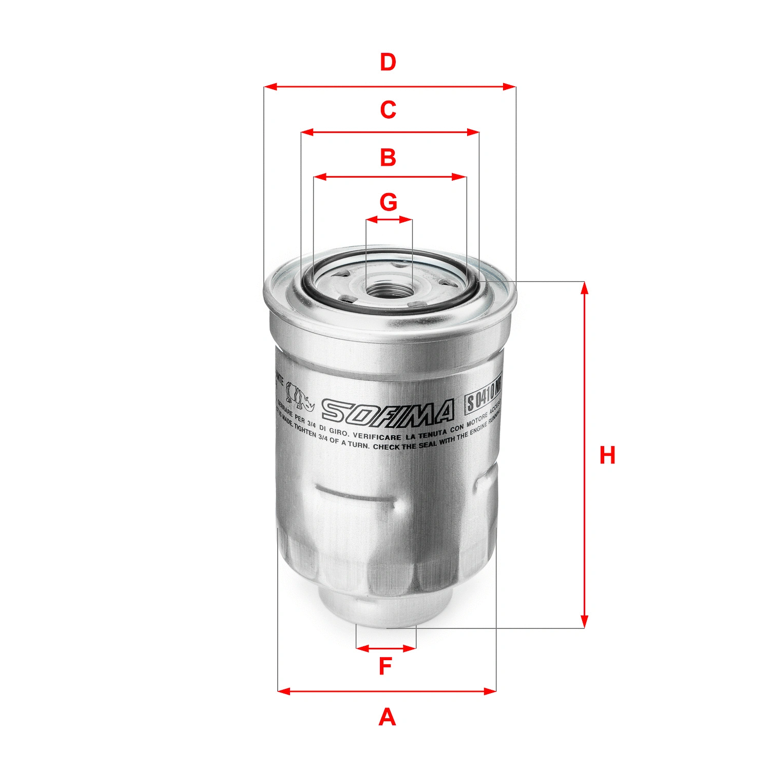 Fuel Filter (S 0410 NR)