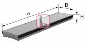 Filter, cabin air (S 3016 C)