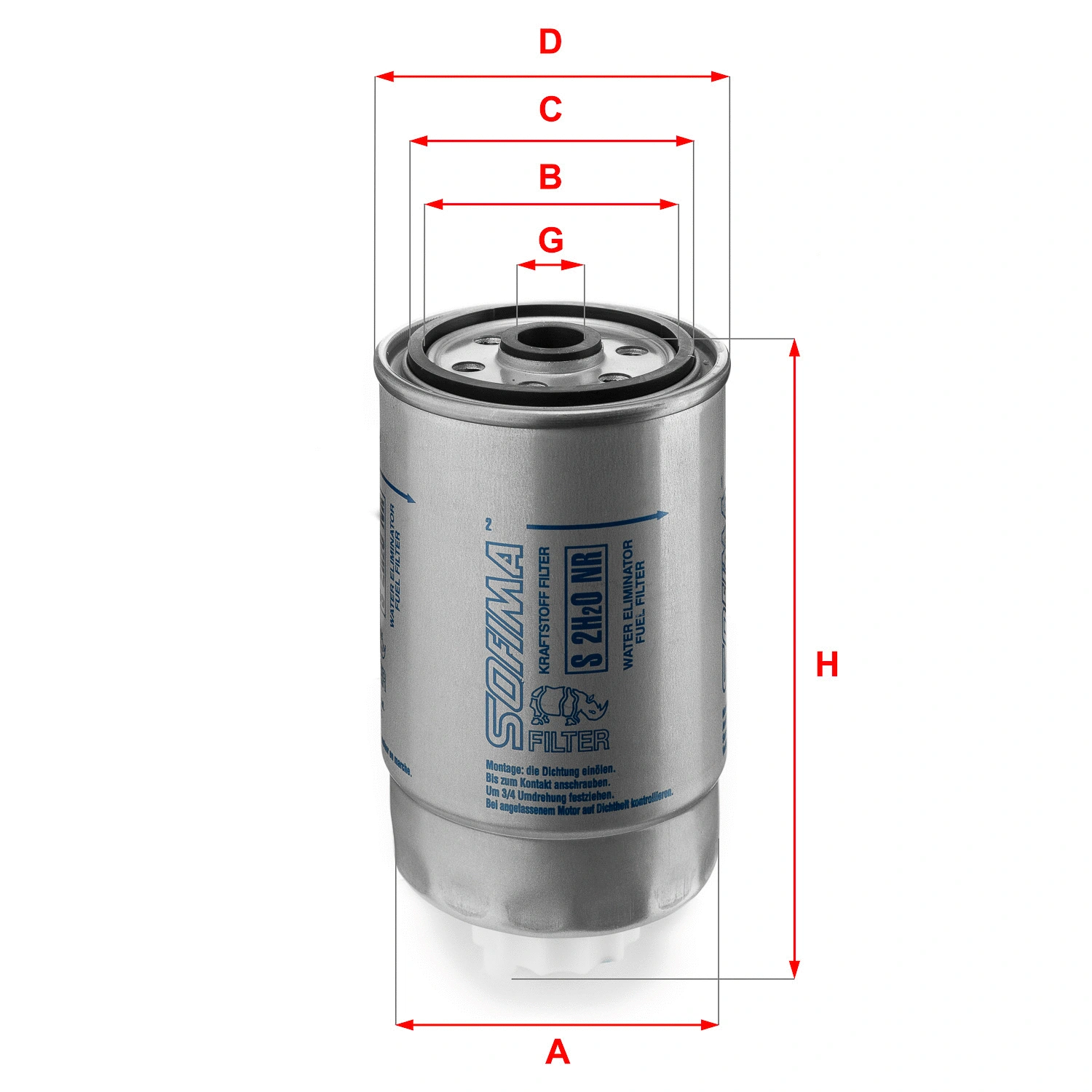 Fuel Filter (S 2H2O NR)