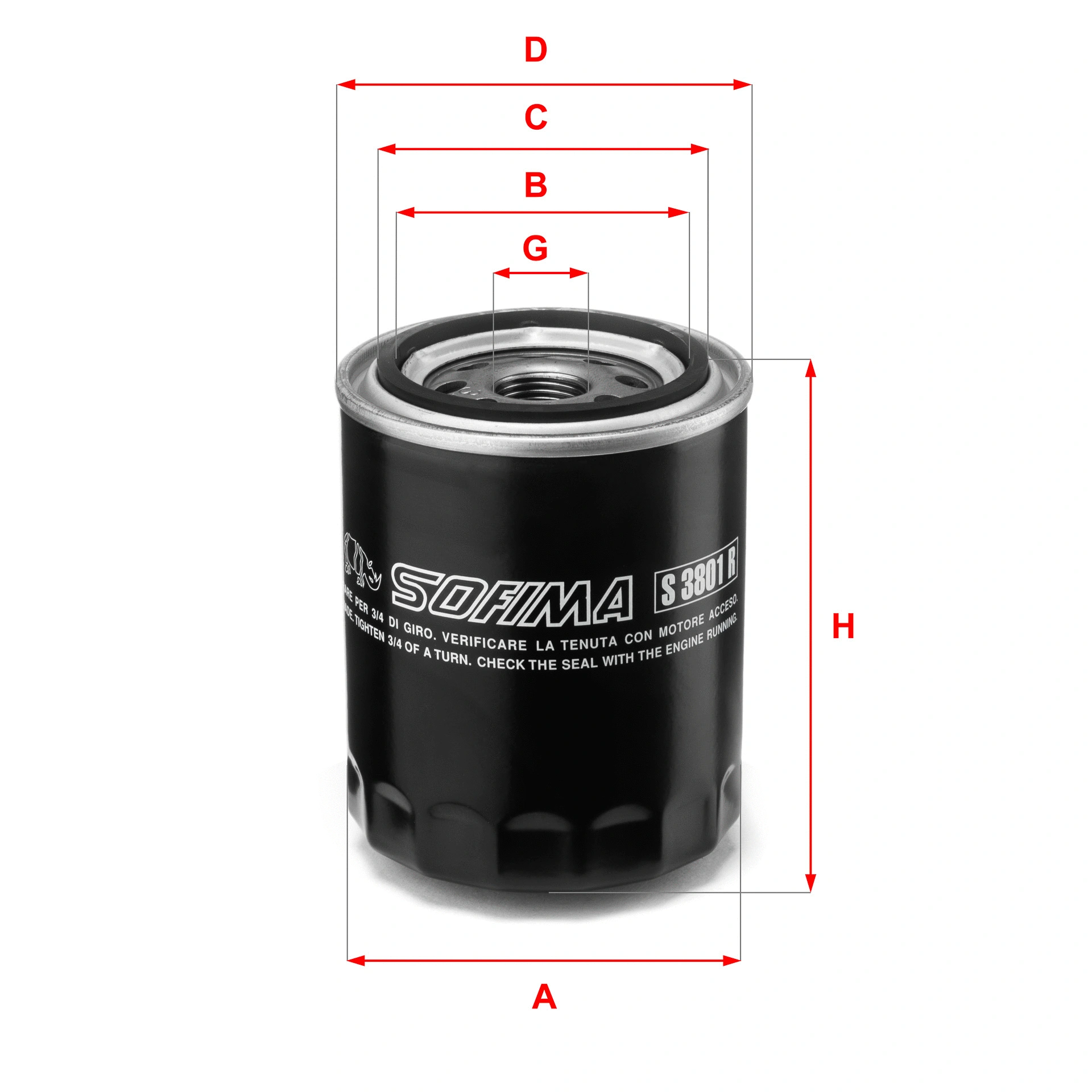 Oil Filter (S 3801 R)