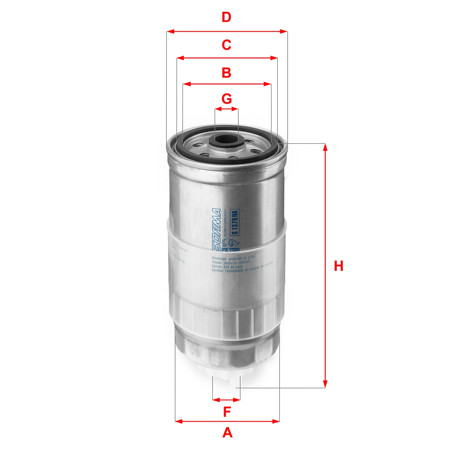 Fuel Filter (S 1379 NR)