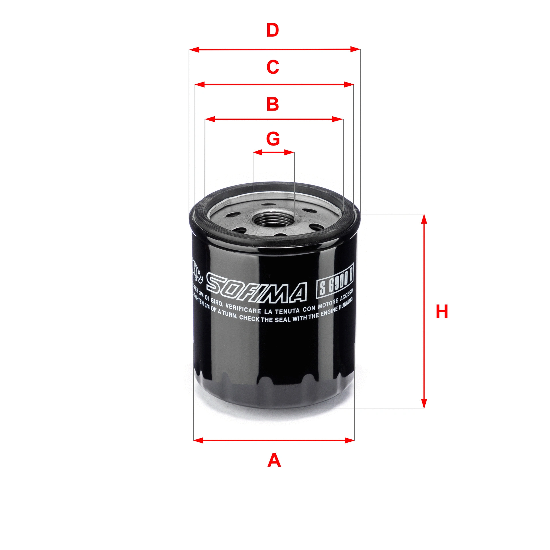 Oil Filter (S 6900 R)