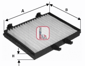 Filter, cabin air (S 3128 C)