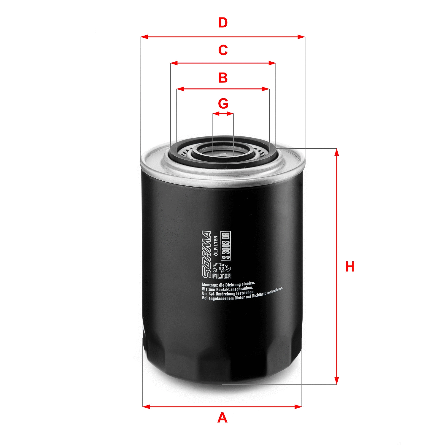 Oil Filter (S 3003 DR)