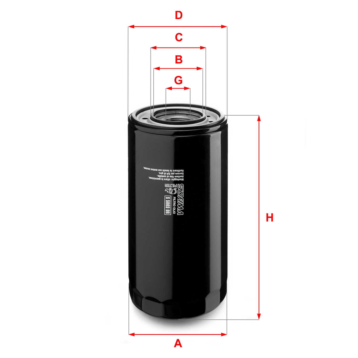 Oil Filter (S 5003 DR)