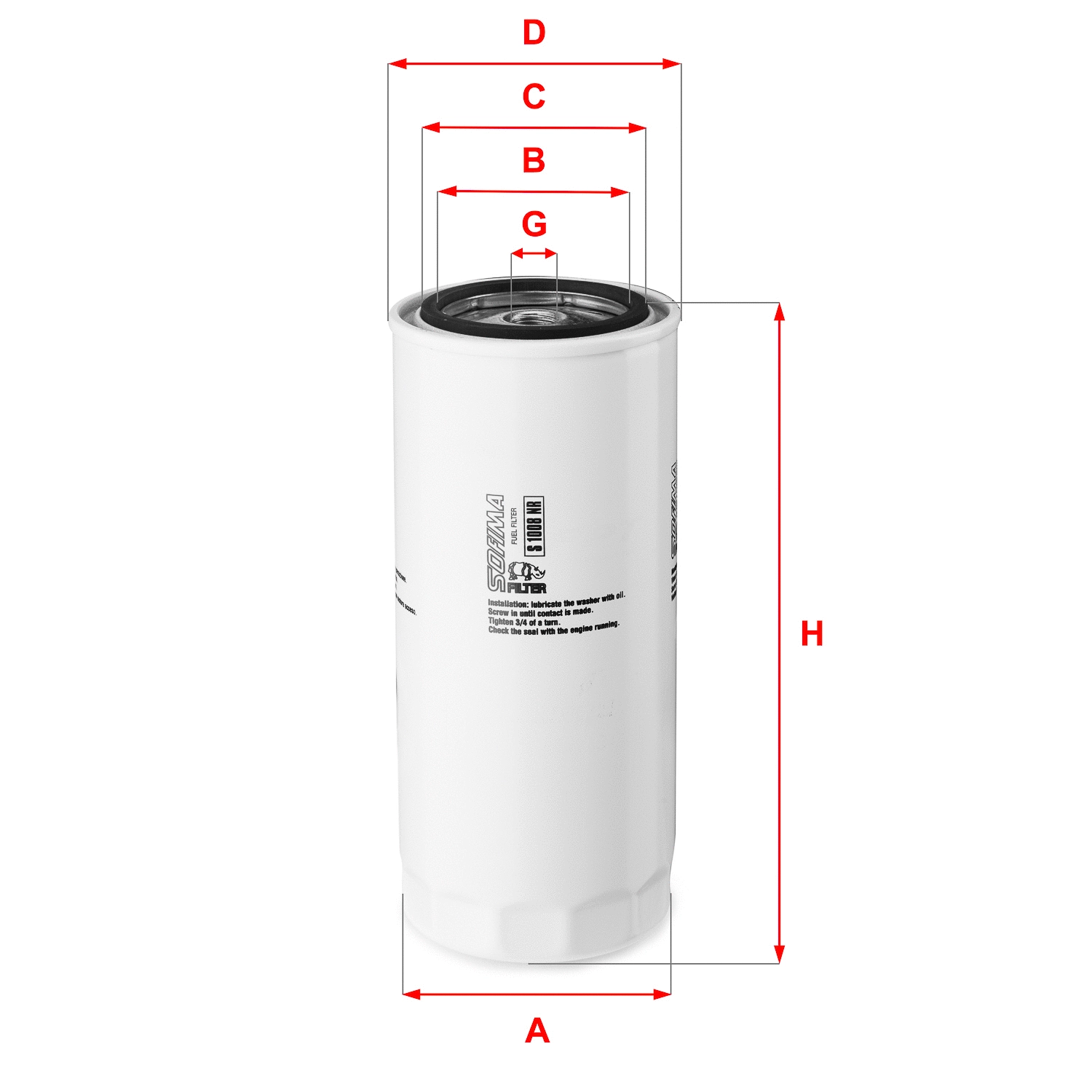 Fuel Filter (S 1008 NR)