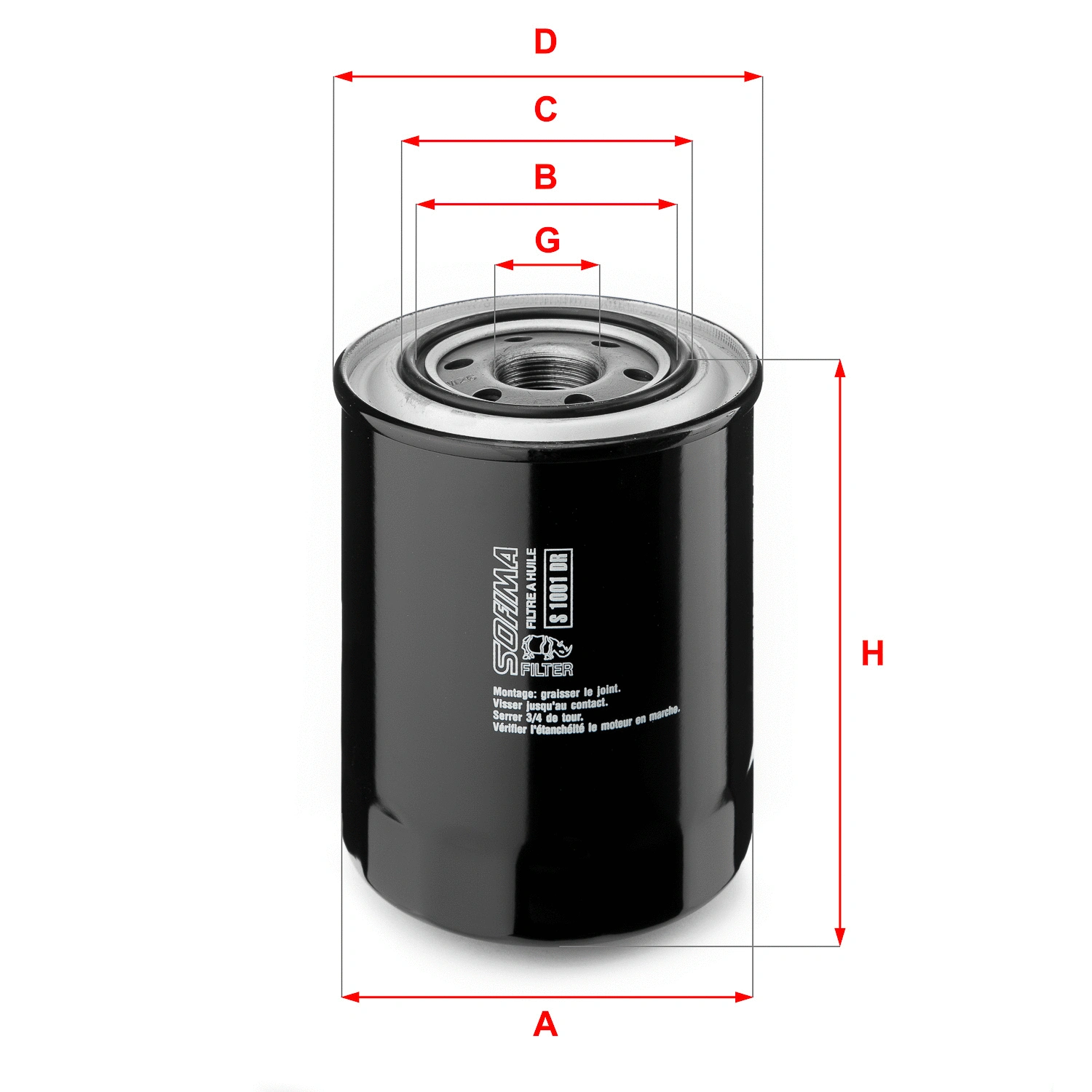 Oil Filter (S 1001 DR)
