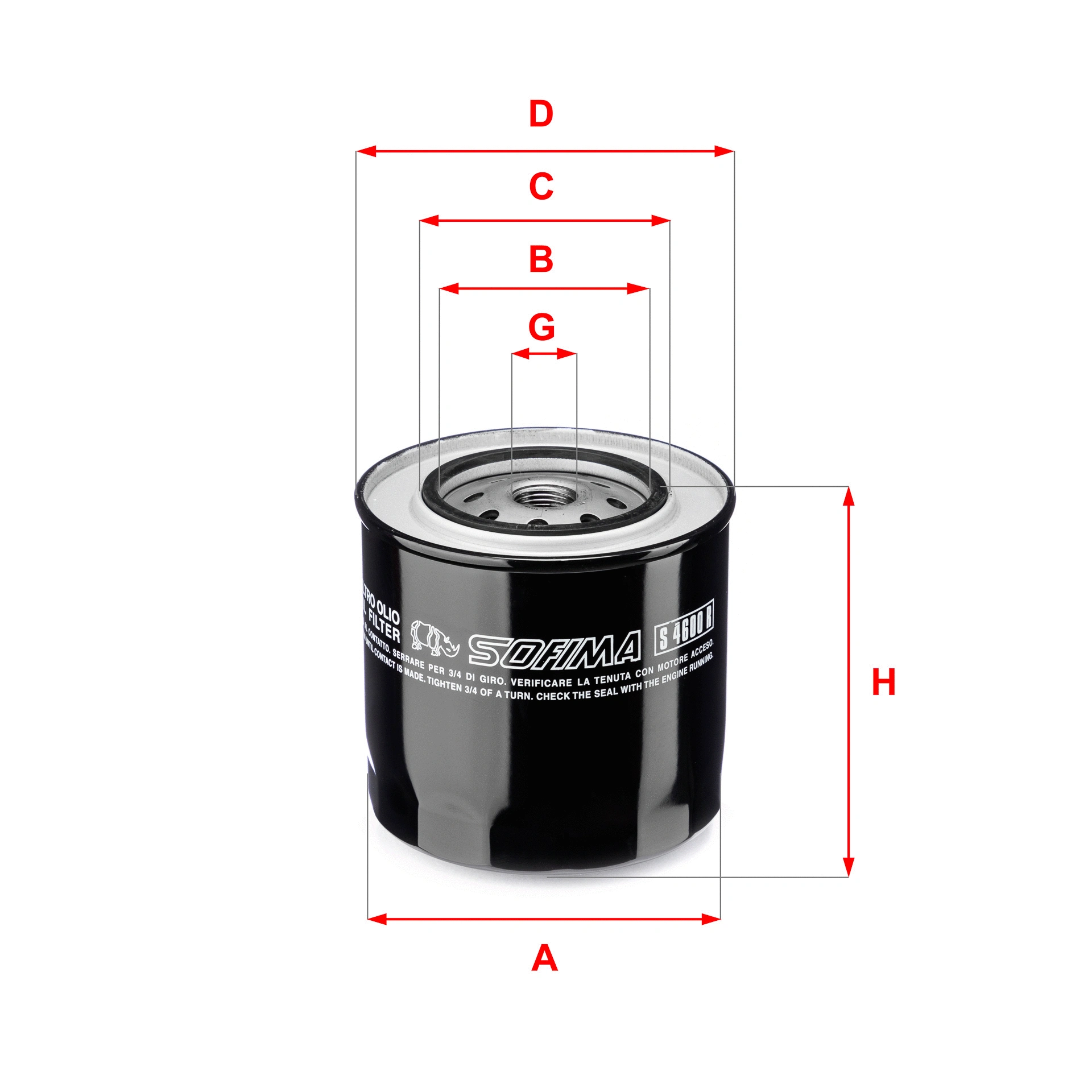 Oil Filter (S 4600 R)
