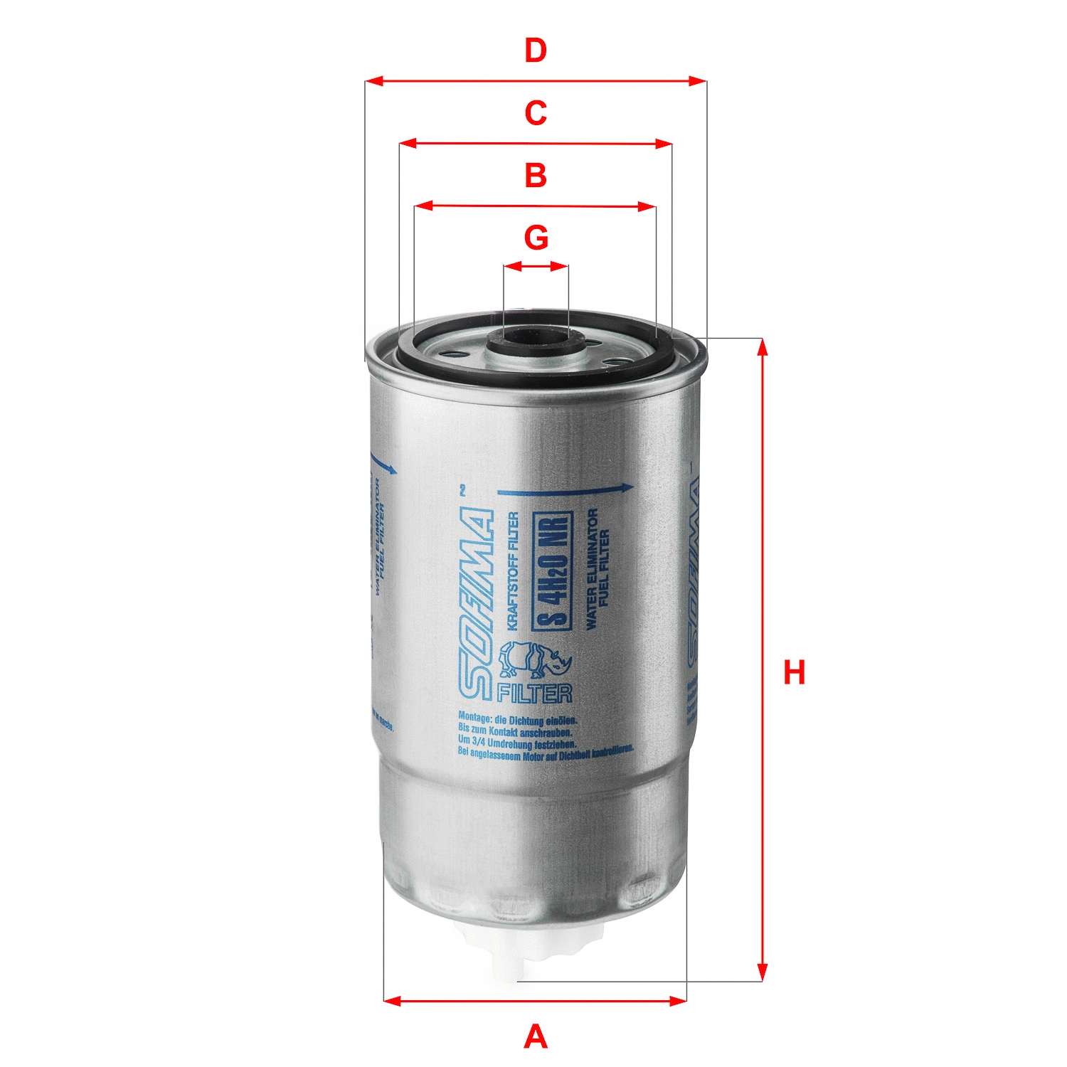 Fuel Filter (S 4H2O NR)