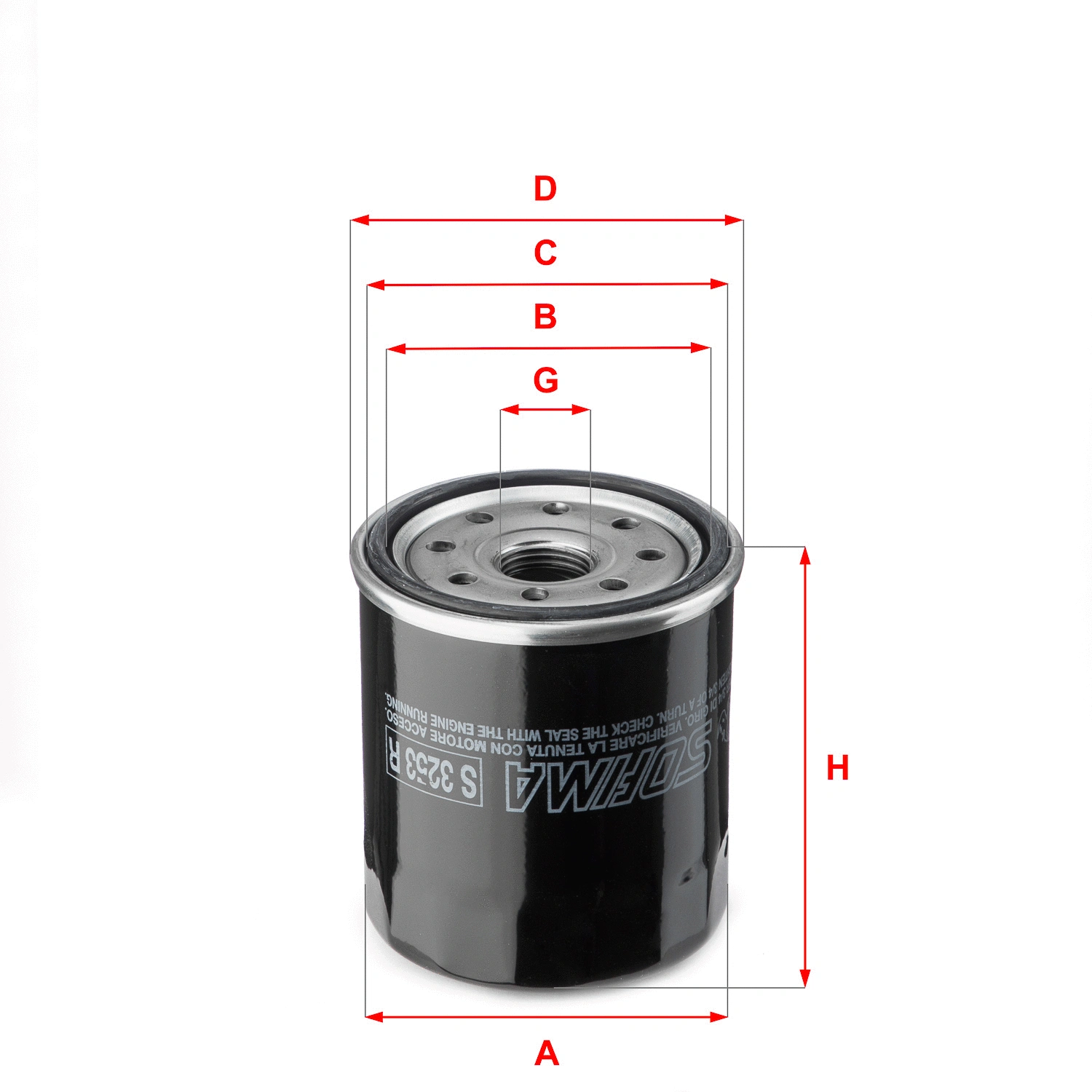 Oil Filter (S 3253 R)
