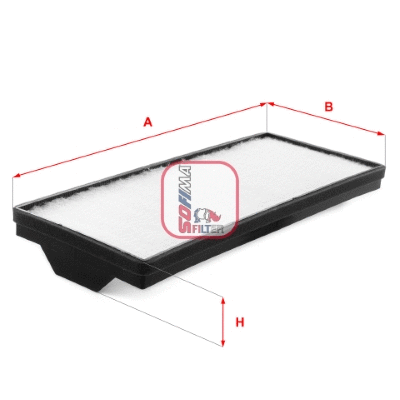 Filter, cabin air (S 3438 C)