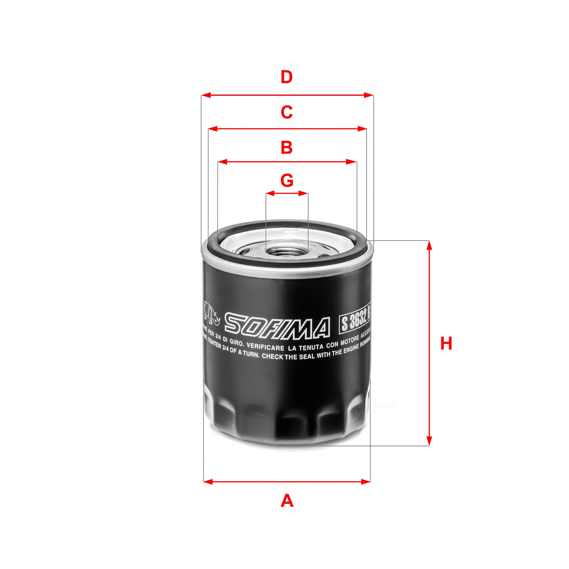 Oil Filter (S 3632 R)