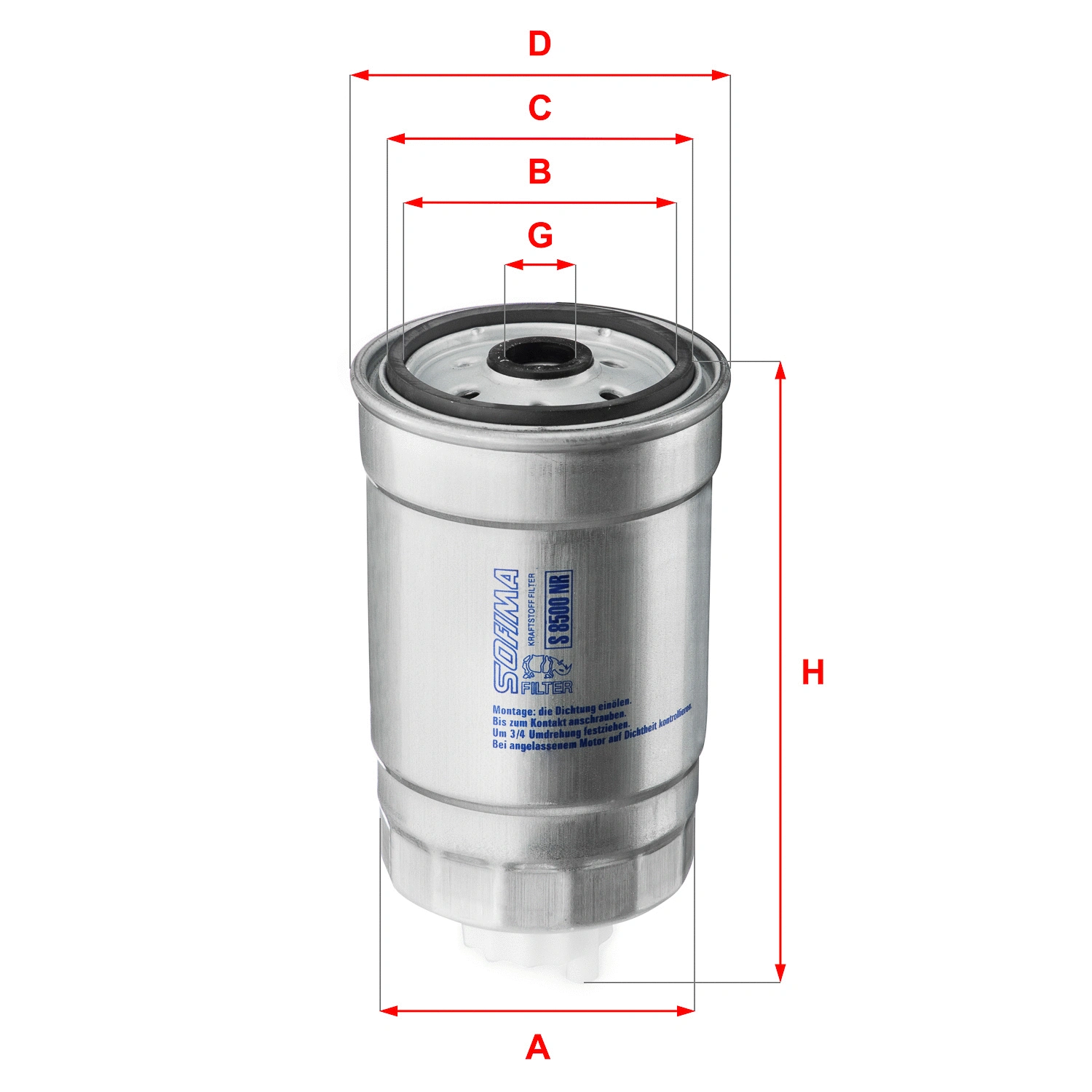 Fuel Filter (S 8500 NR)