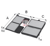 Filter, cabin air (S 3197 C)