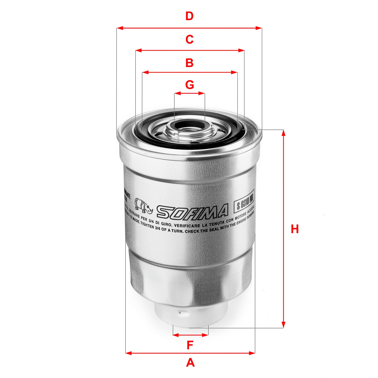 Fuel Filter (S 9310 NR)