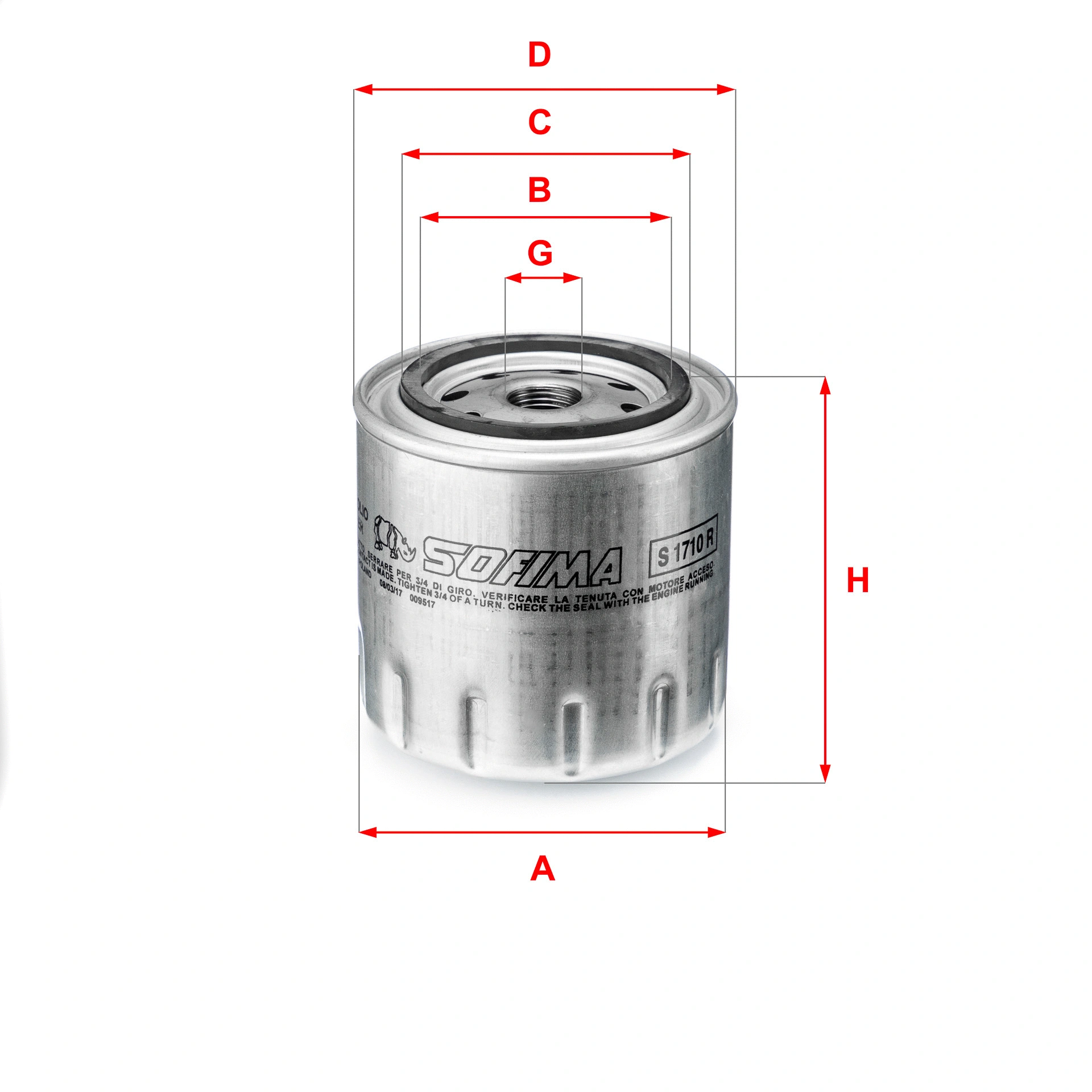 Oil Filter (S 1710 R)