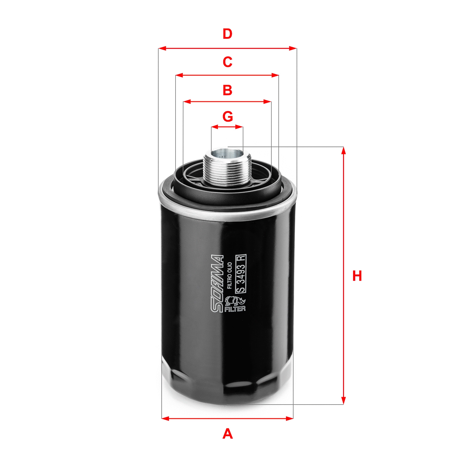 Oil Filter (S 3493 R)