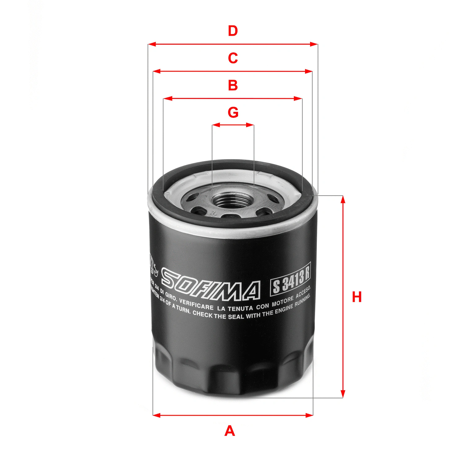 Oil Filter (S 3413 R)
