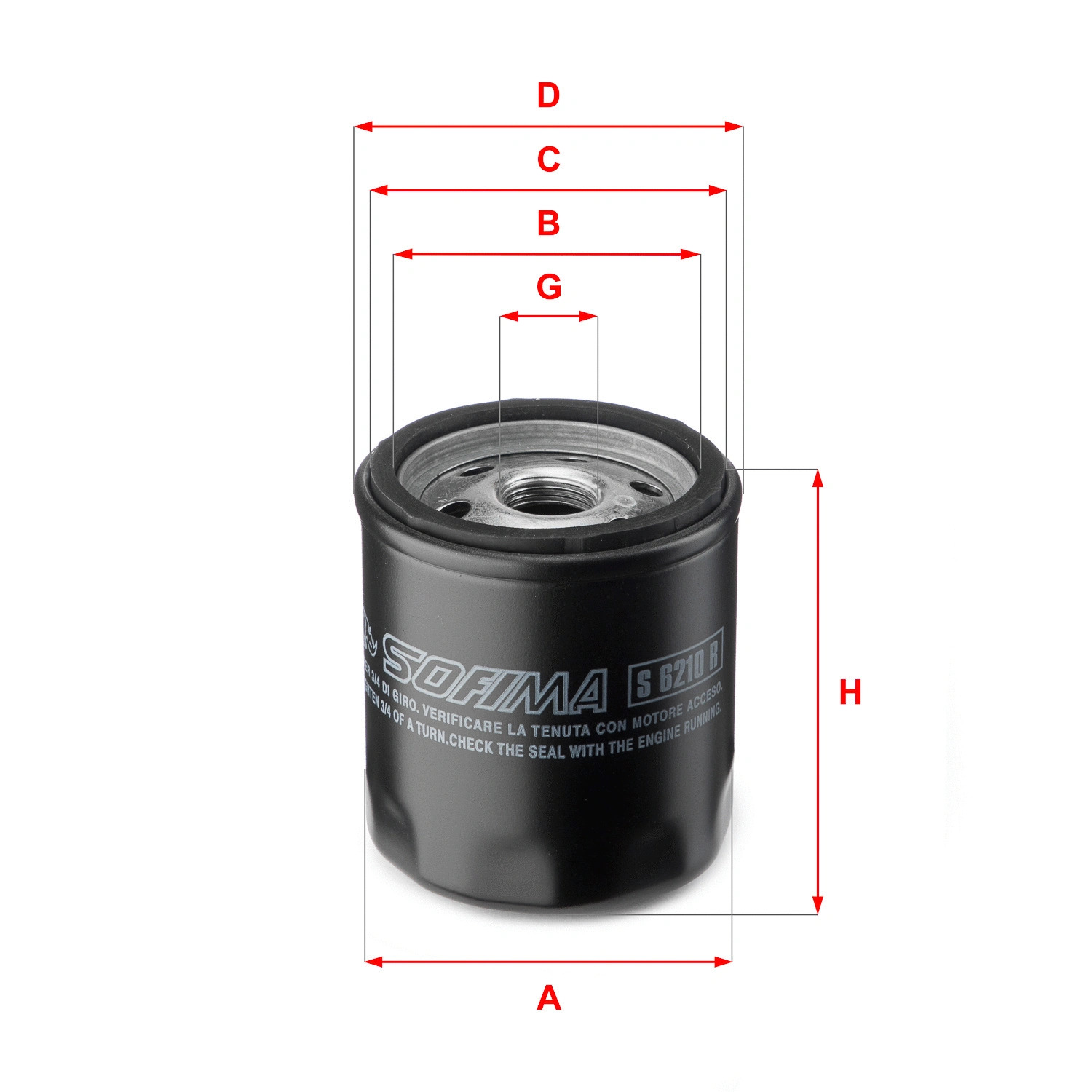 Oil Filter (S 6210 R)