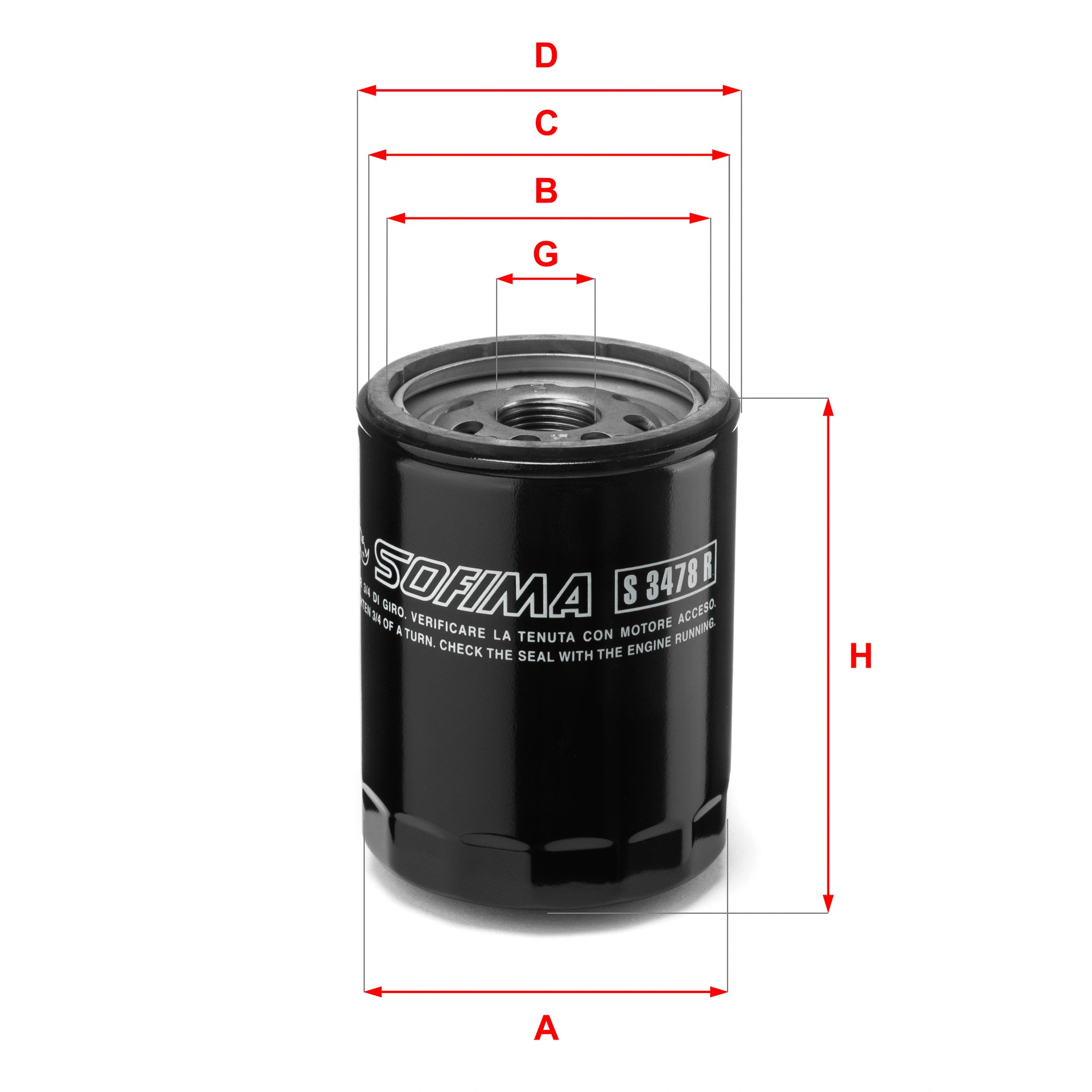 Oil Filter (S 3478 R)