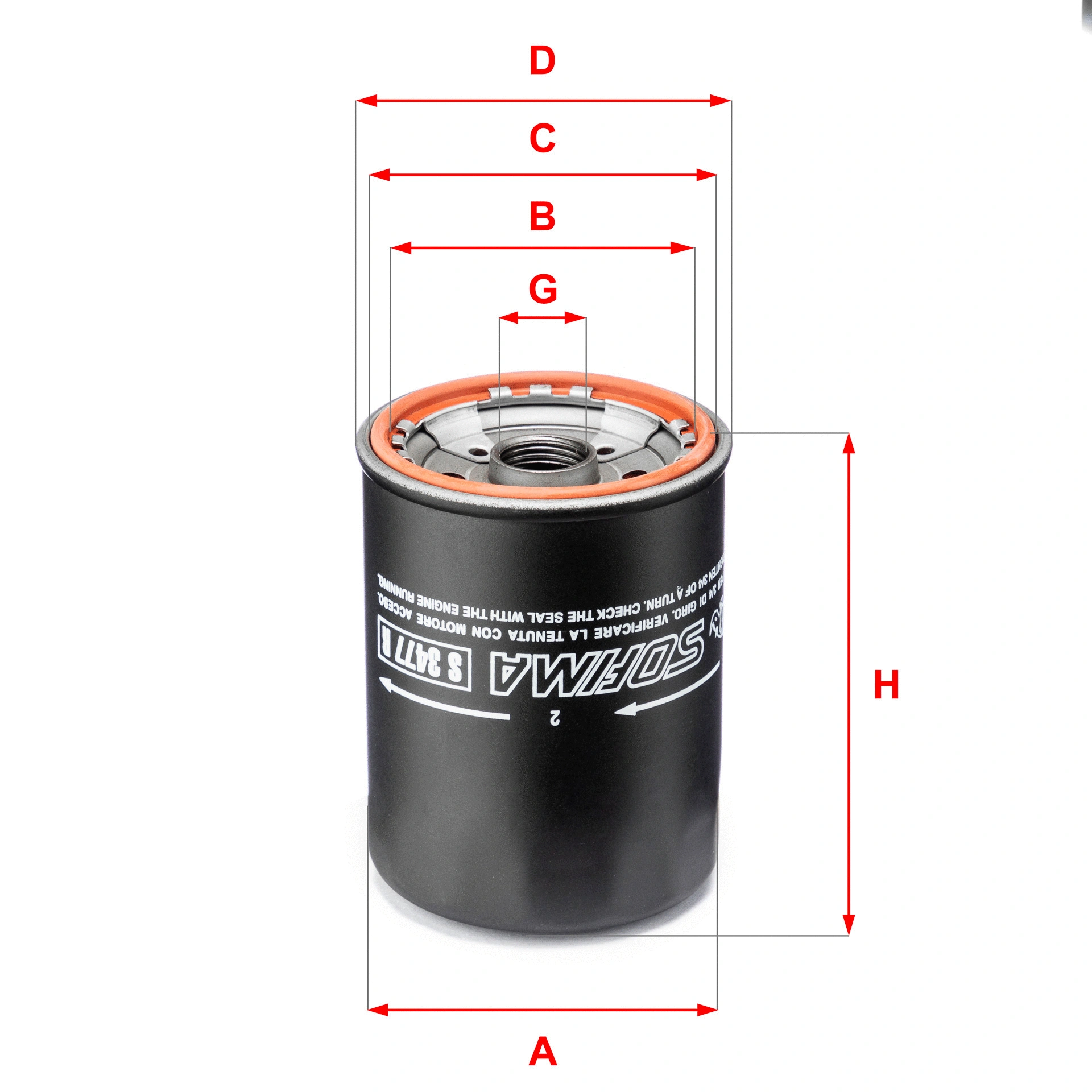 Oil Filter (S 3477 R)