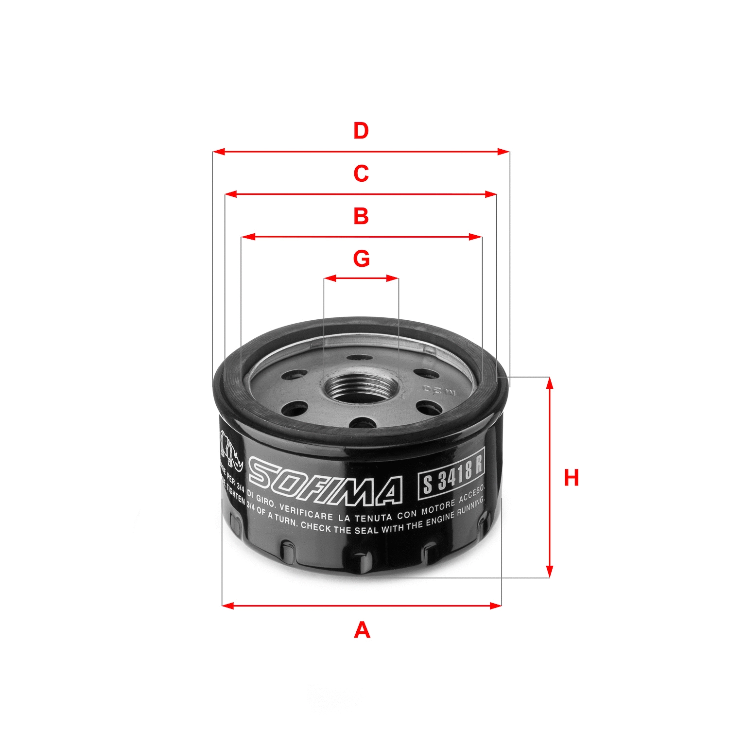 Oil Filter (S 3418 R)