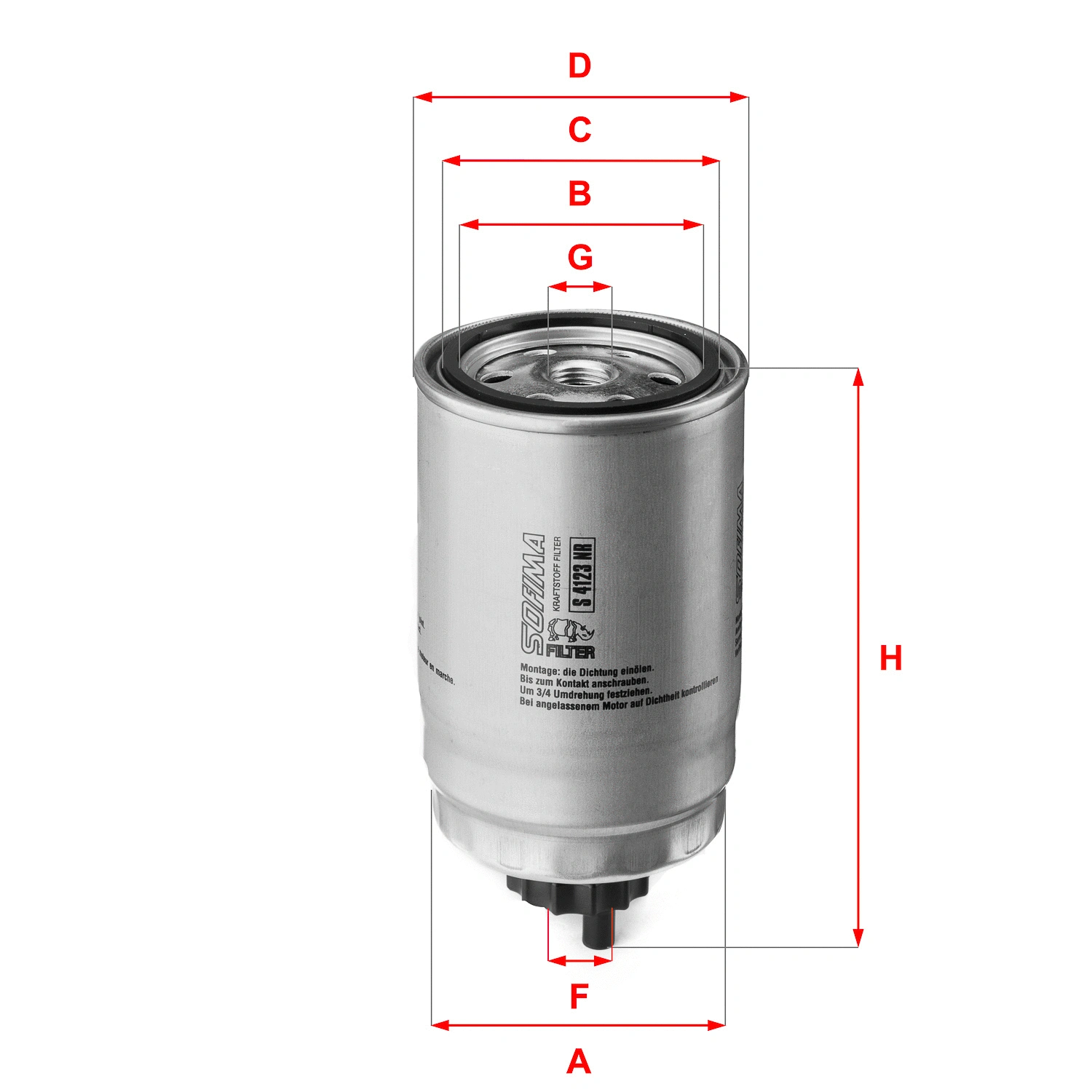 Fuel Filter (S 4123 NR)
