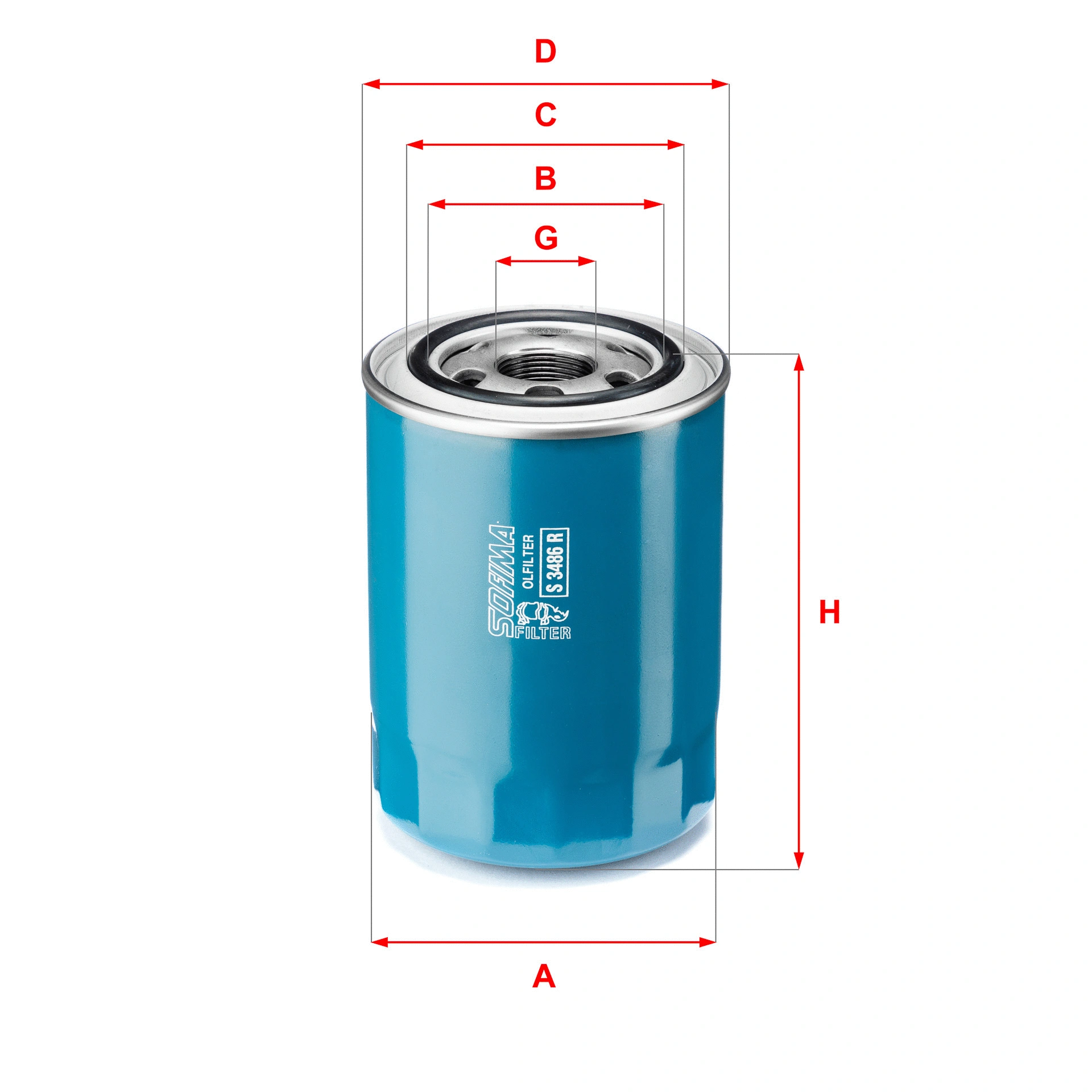Oil Filter (S 3486 R)