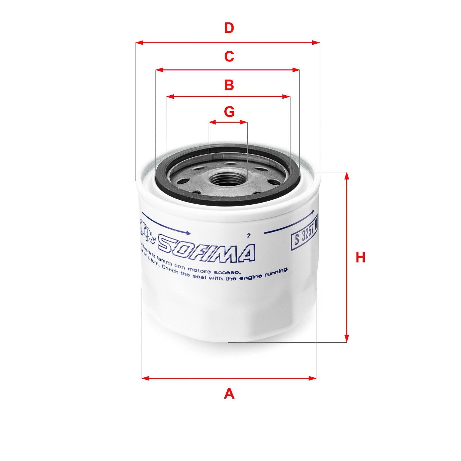 Oil Filter (S 3257 R)