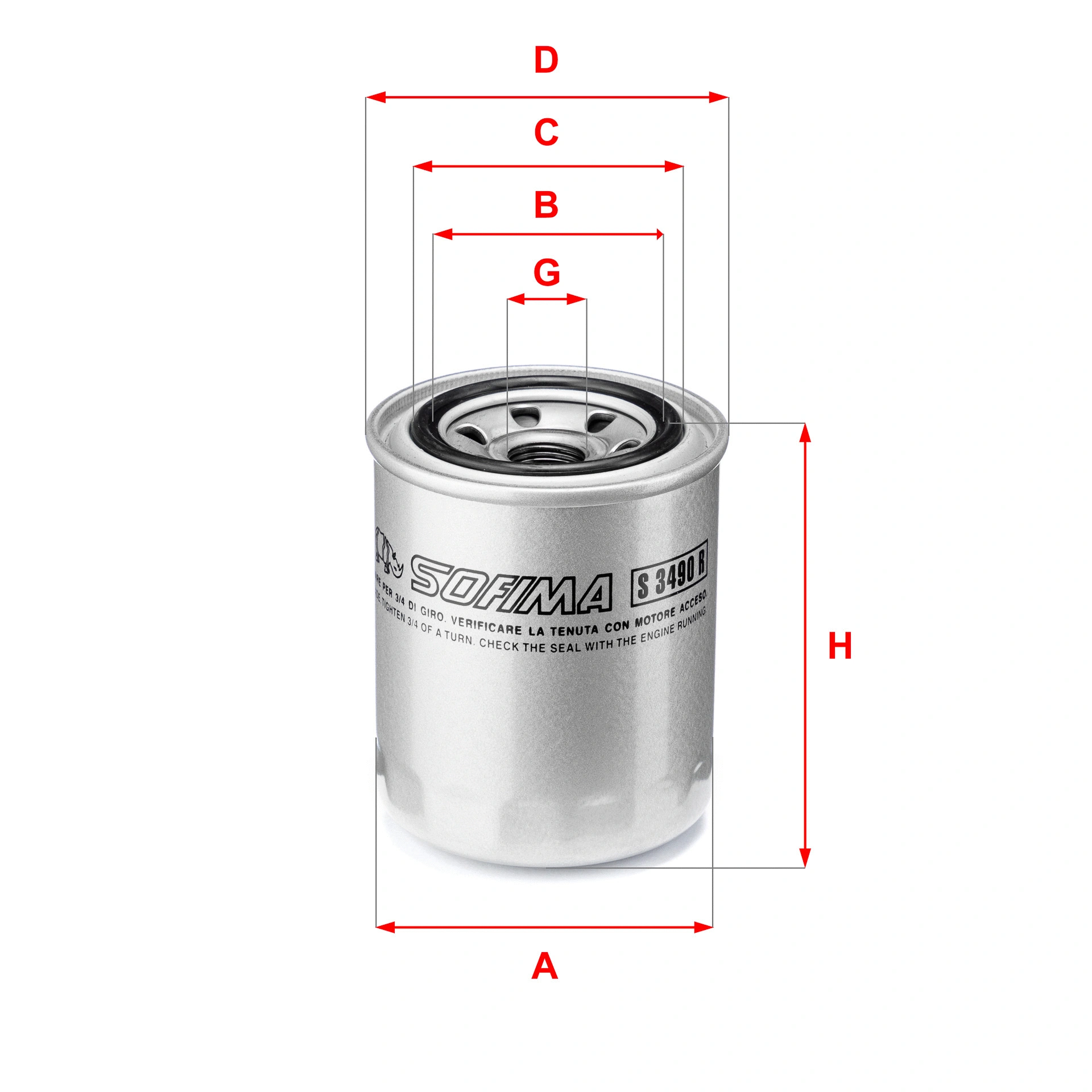 Oil Filter (S 3490 R)
