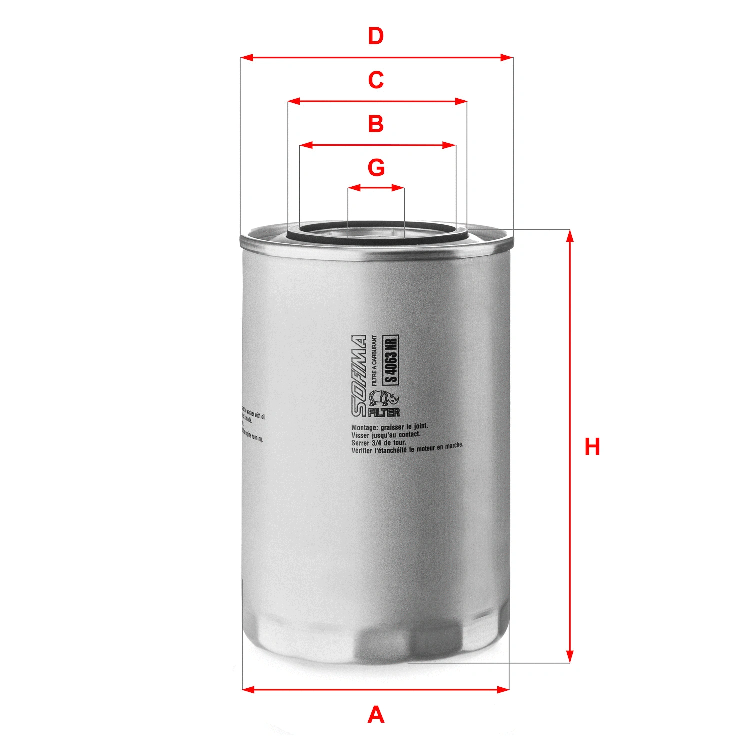 Fuel Filter (S 4063 NR)
