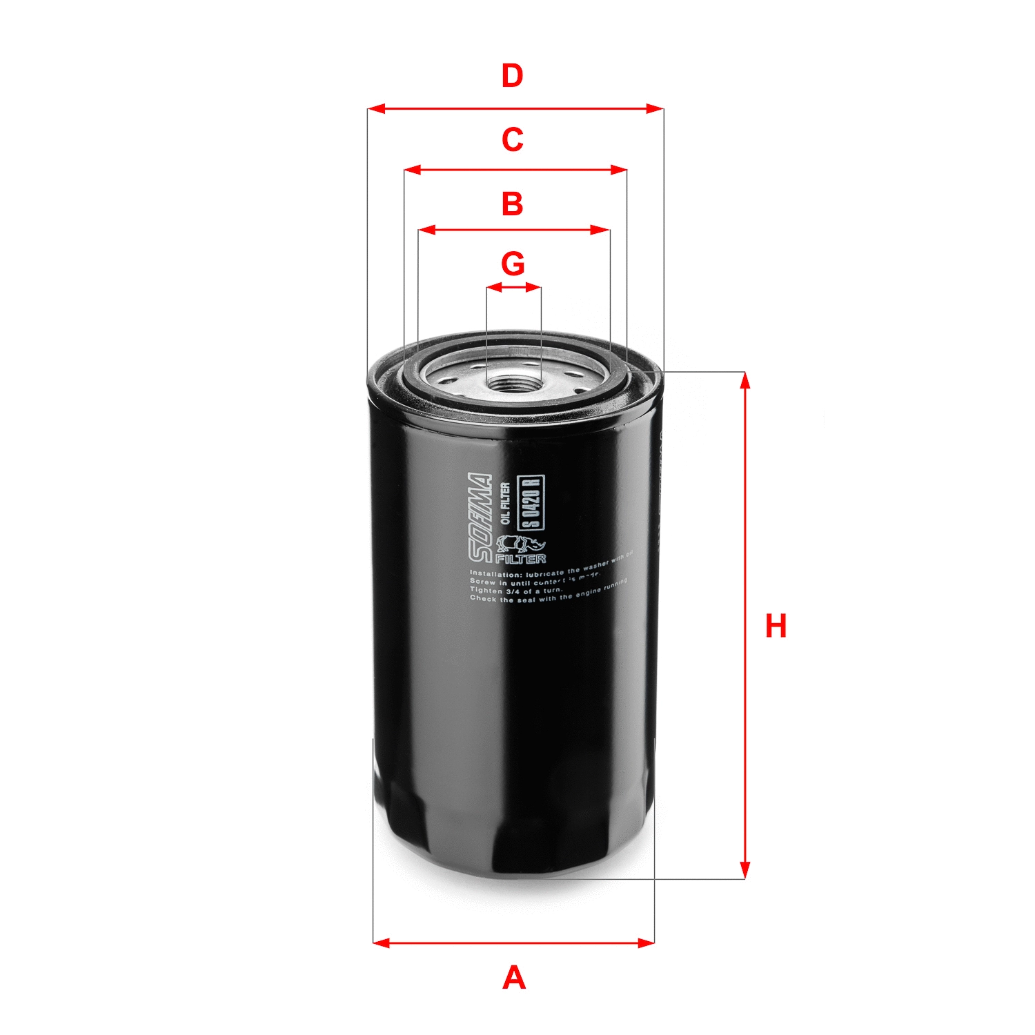 Oil Filter (S 0420 R)