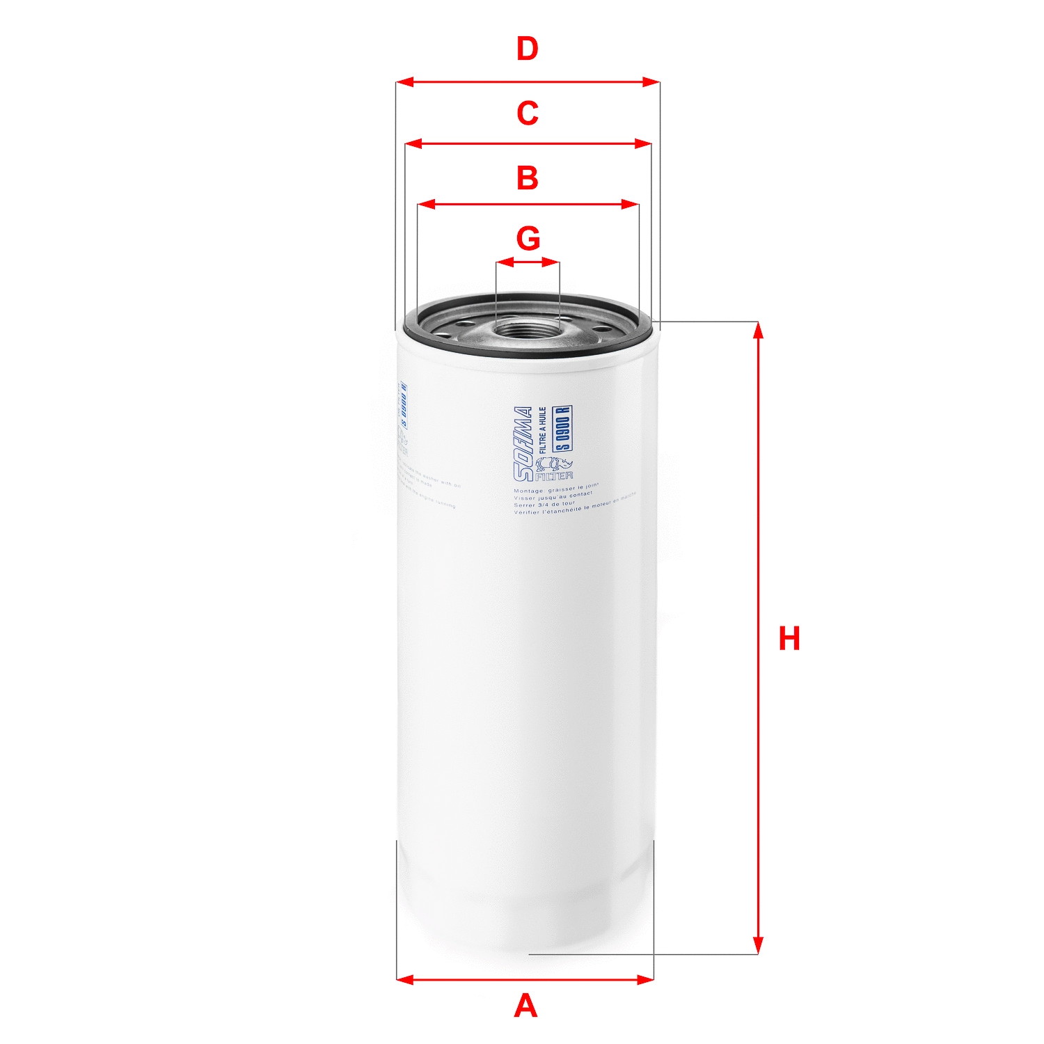 Oil Filter (S 0900 R)